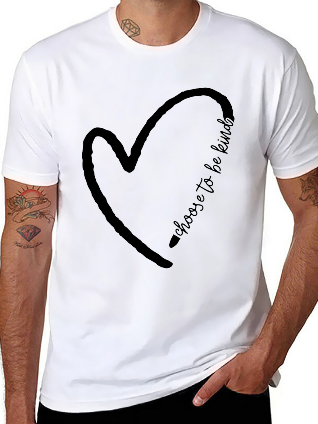 Choose to be Kind Heart T-Shirt
