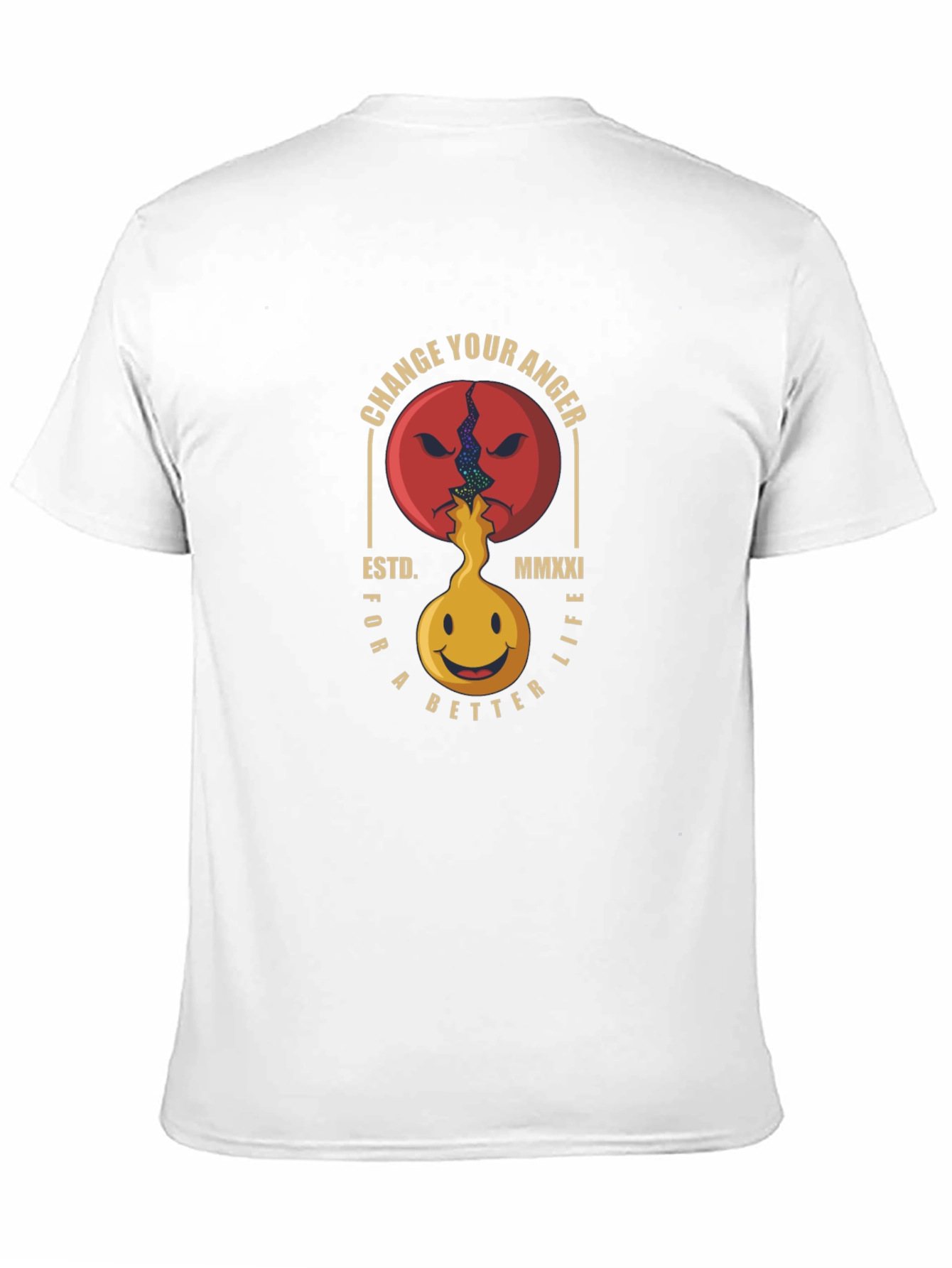 Change Your Anger Graphic T-Shirt - Black