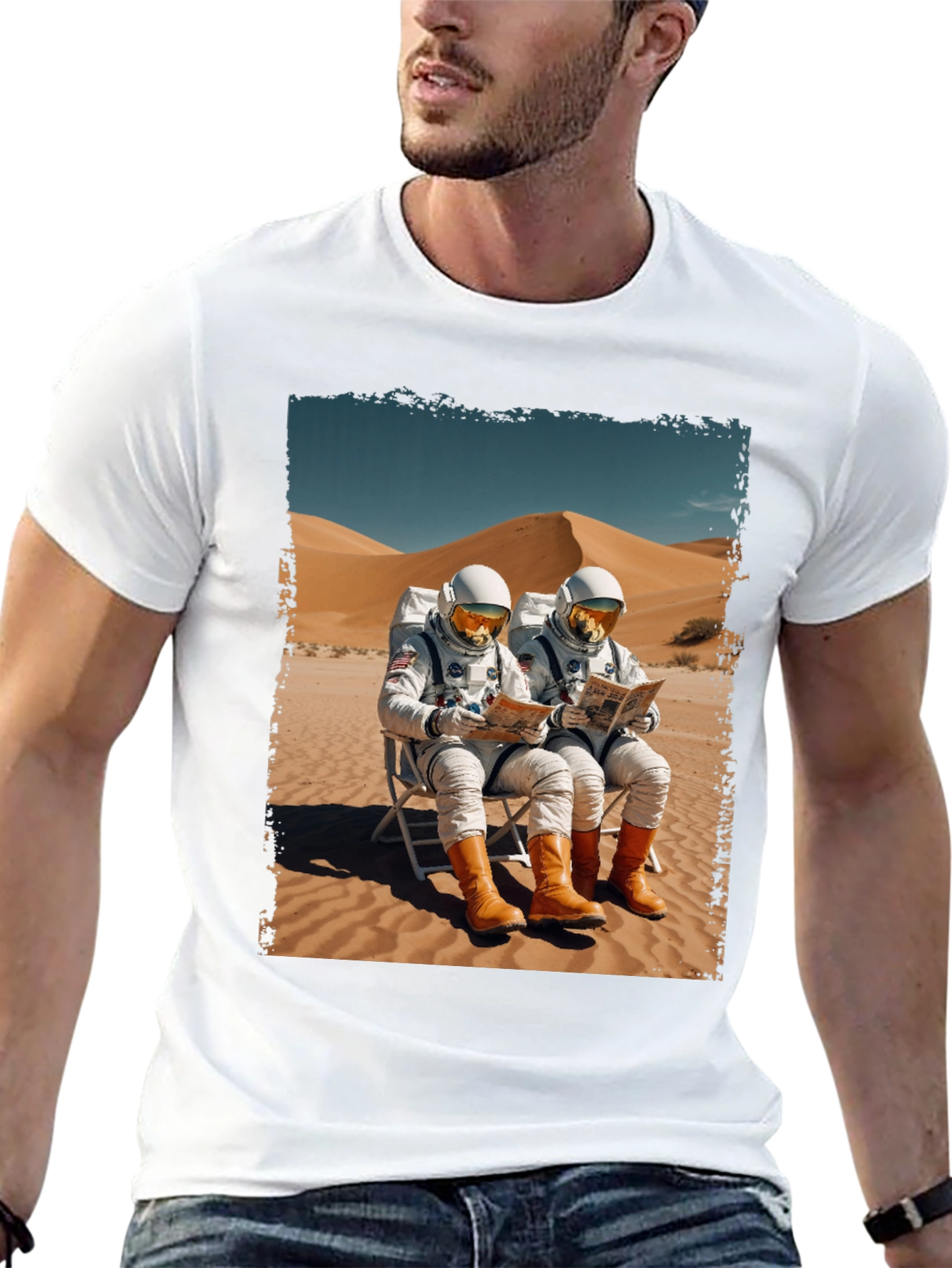 Astronaut Desert Relaxation T-Shirt