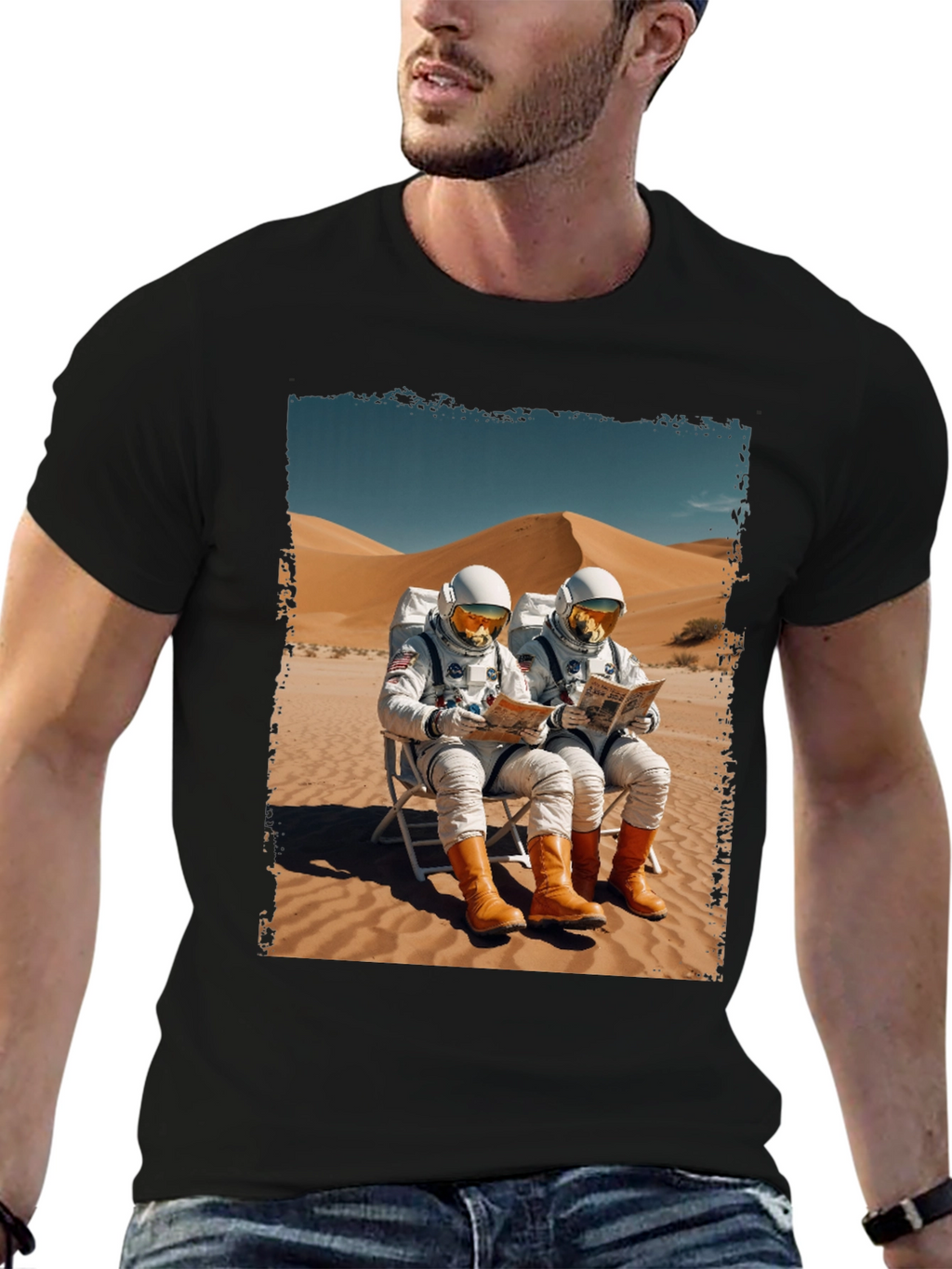 Astronaut Desert Relaxation T-Shirt