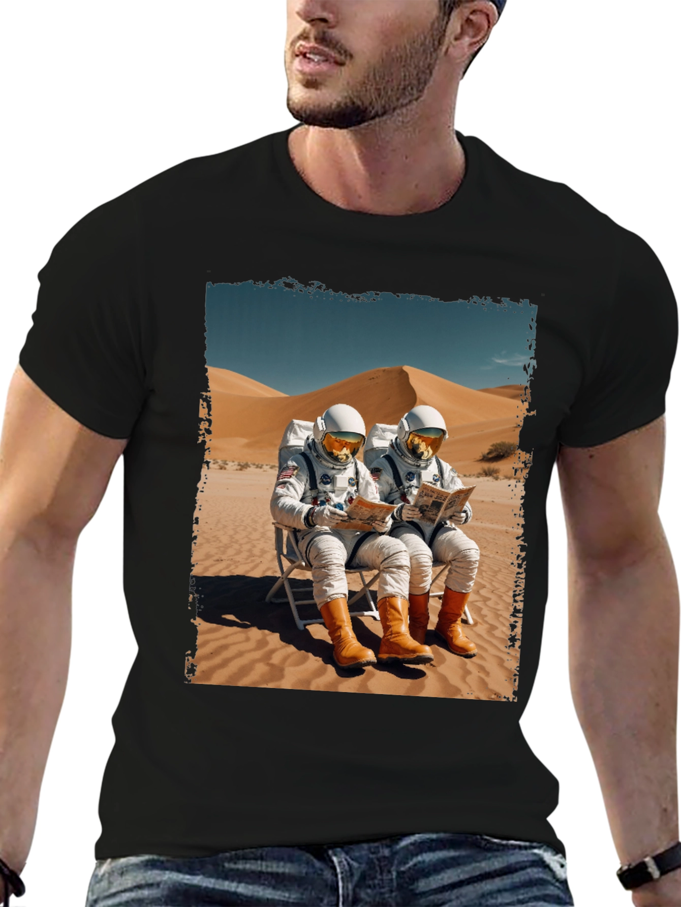 Astronaut Desert Relaxation T-Shirt