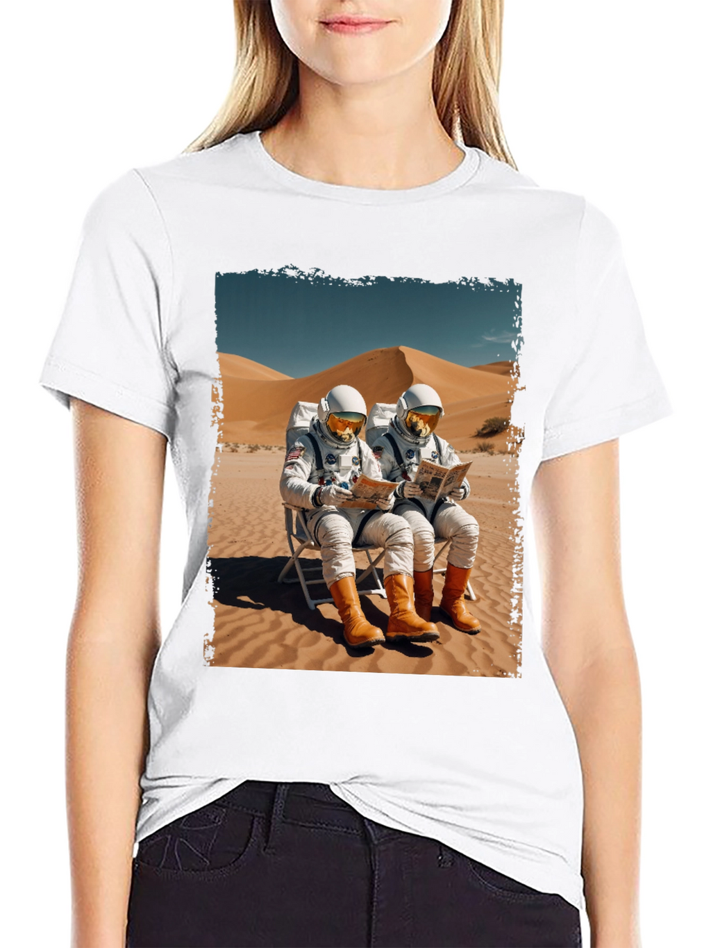 Astronaut Desert Relaxation T-Shirt