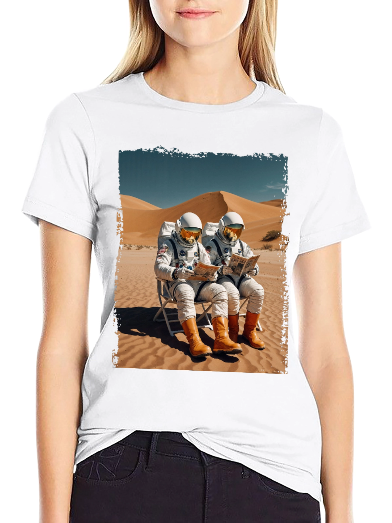 Astronaut Desert Relaxation T-Shirt