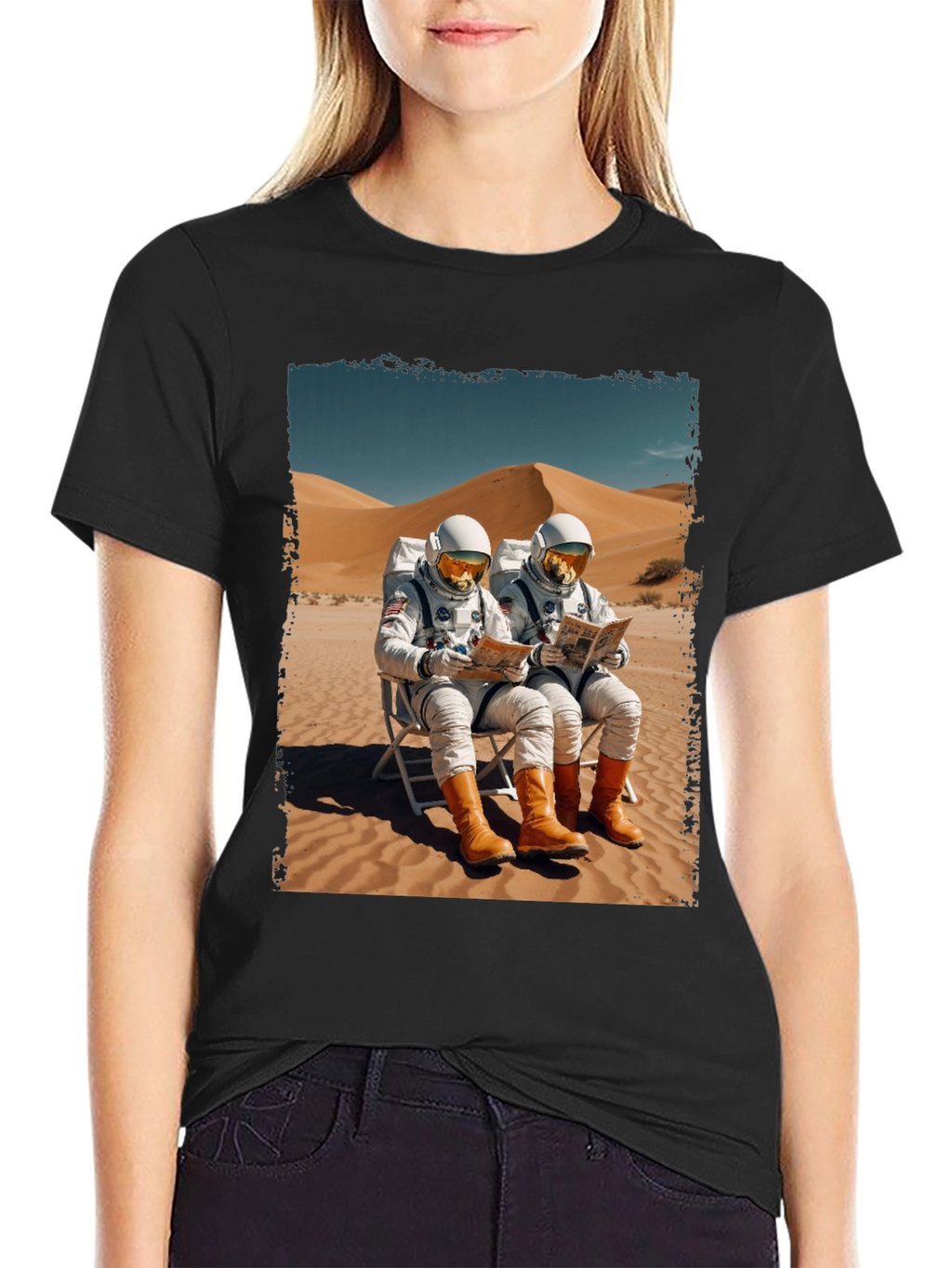 Astronaut Desert Relaxation T-Shirt