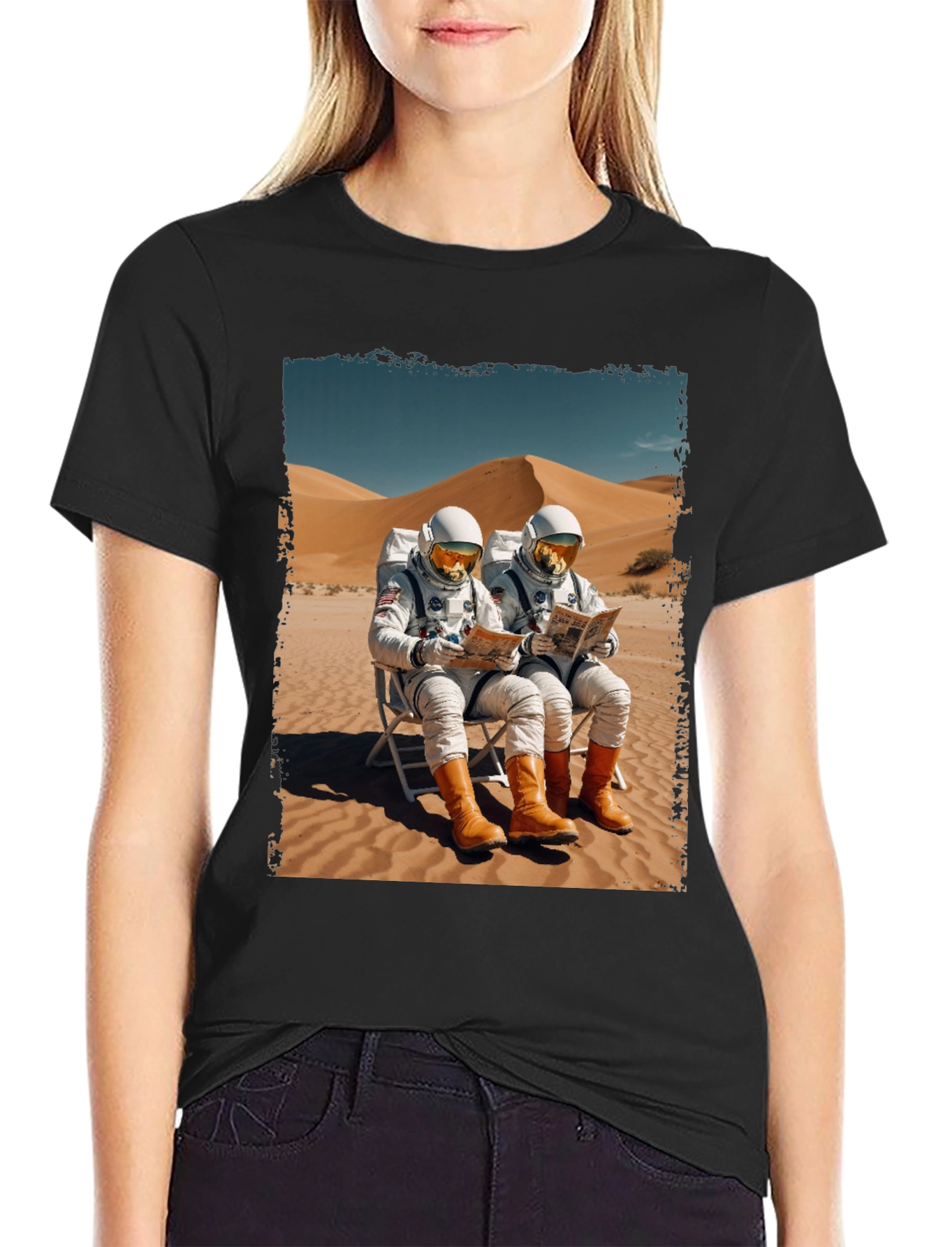 Astronaut Desert Relaxation T-Shirt
