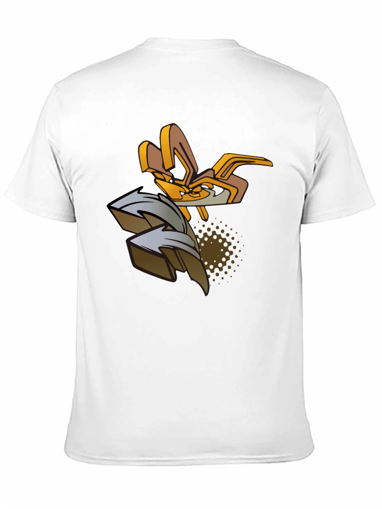 Urban Art Graphic Tee - Black Cotton Blend