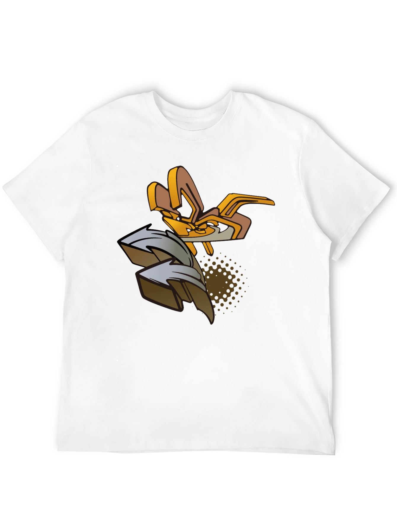 Urban Art Graphic Tee - Black Cotton Blend