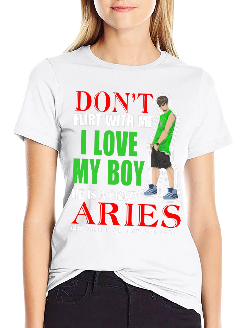 Dont Flirt With Me Aries Boy T-Shirt