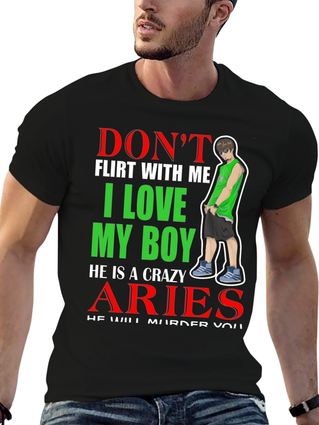 Dont Flirt With Me Aries Boy T-Shirt