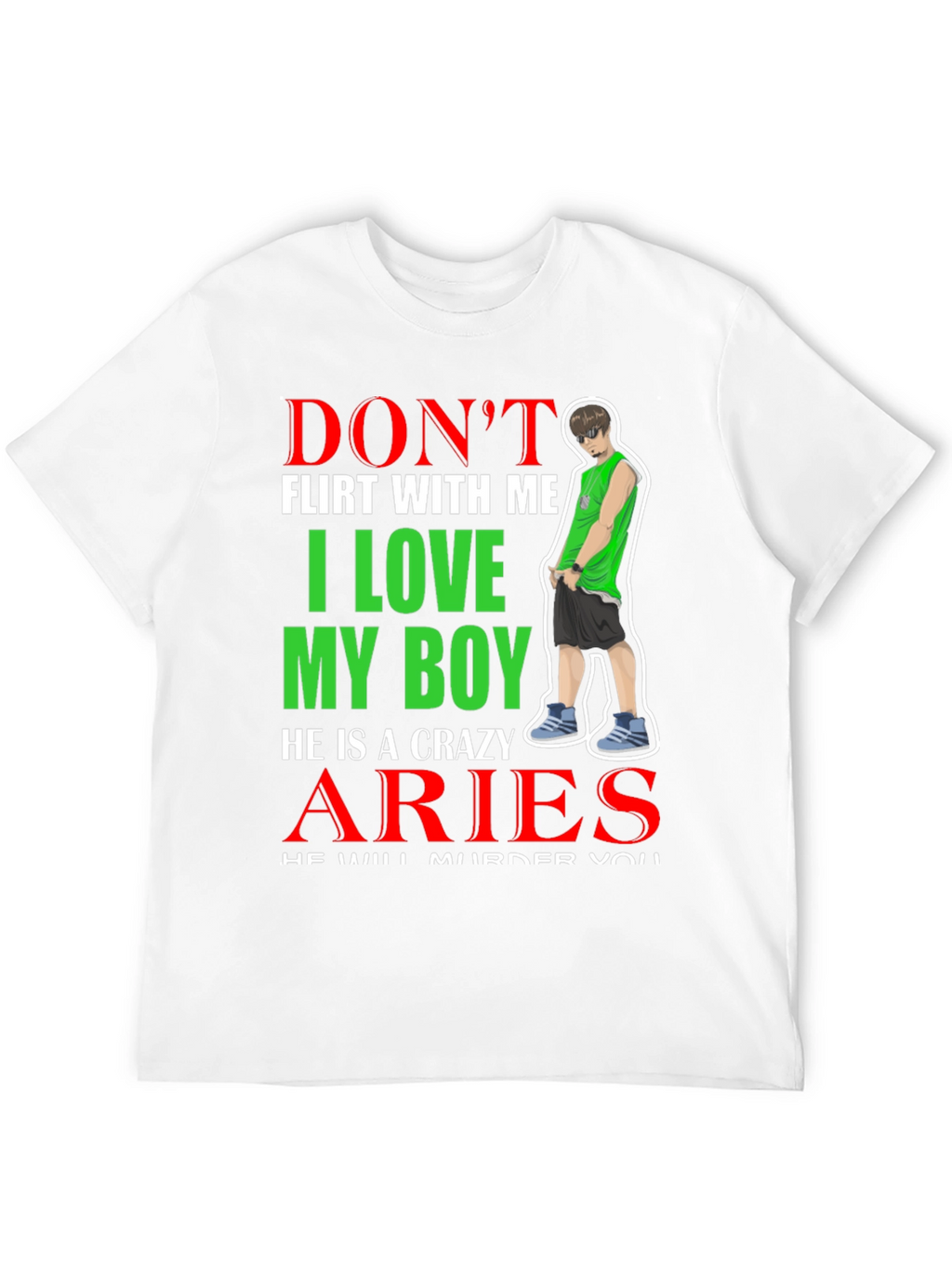 Dont Flirt With Me Aries Boy T-Shirt