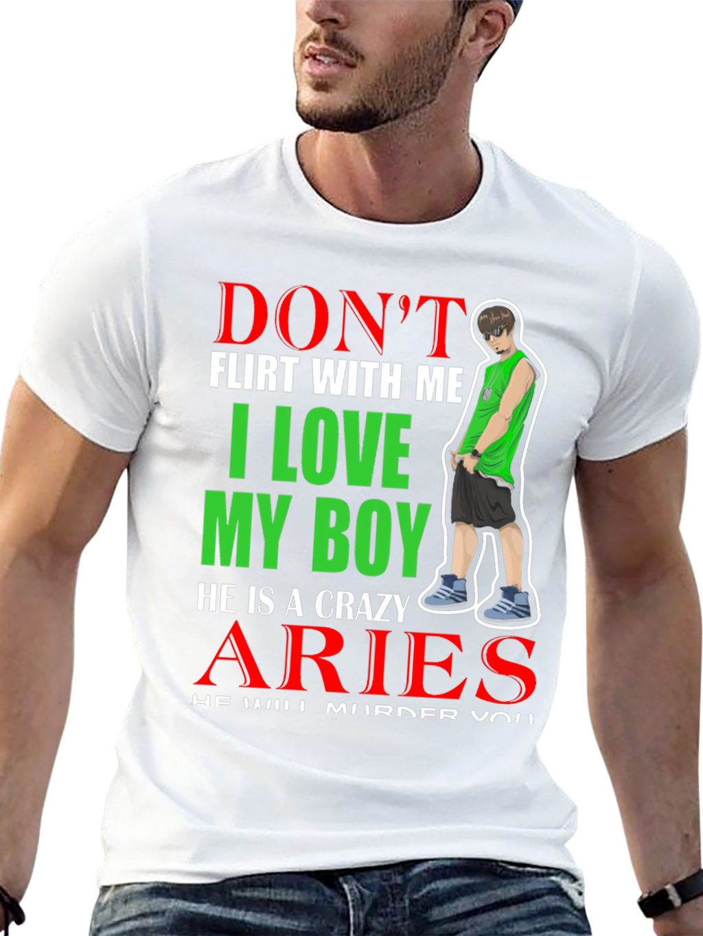 Dont Flirt With Me Aries Boy T-Shirt