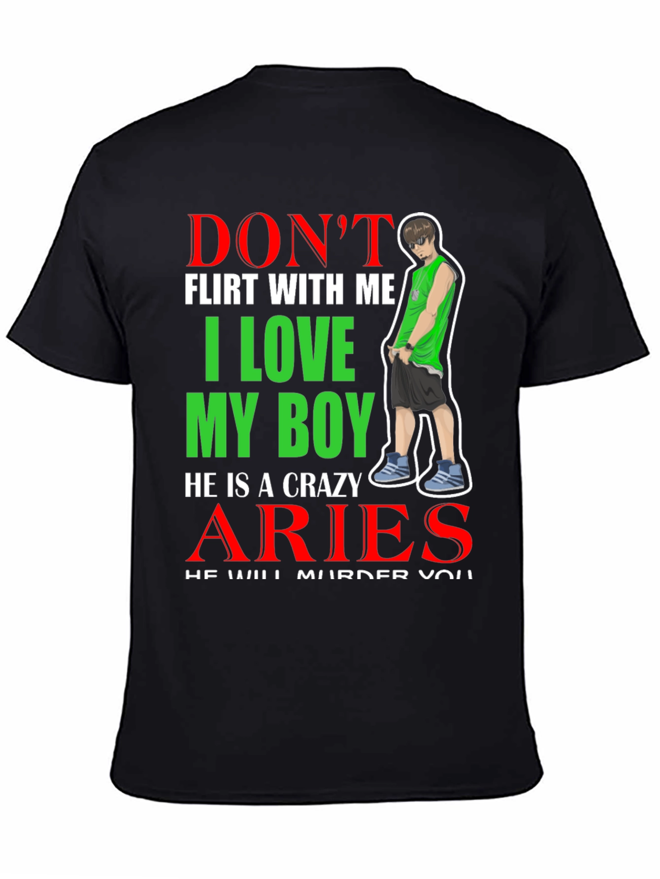 Dont Flirt With Me Aries Boy T-Shirt