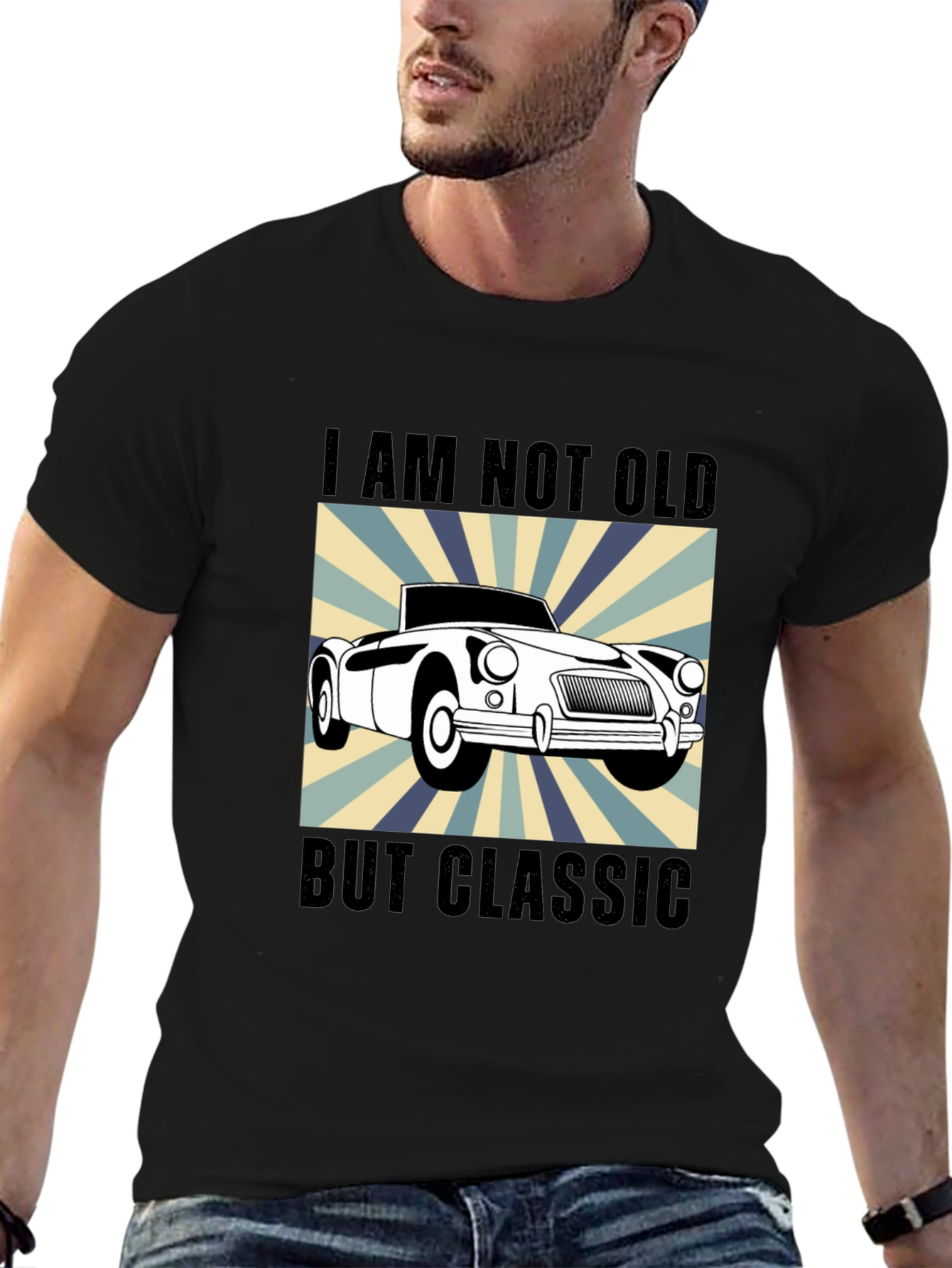 Classic Car T-Shirt - I Am Not Old But Classic