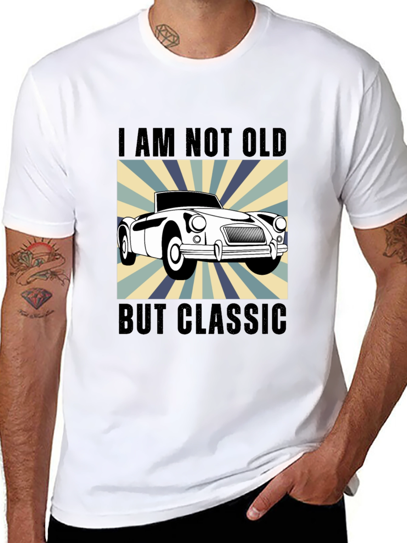 Classic Car T-Shirt - I Am Not Old But Classic
