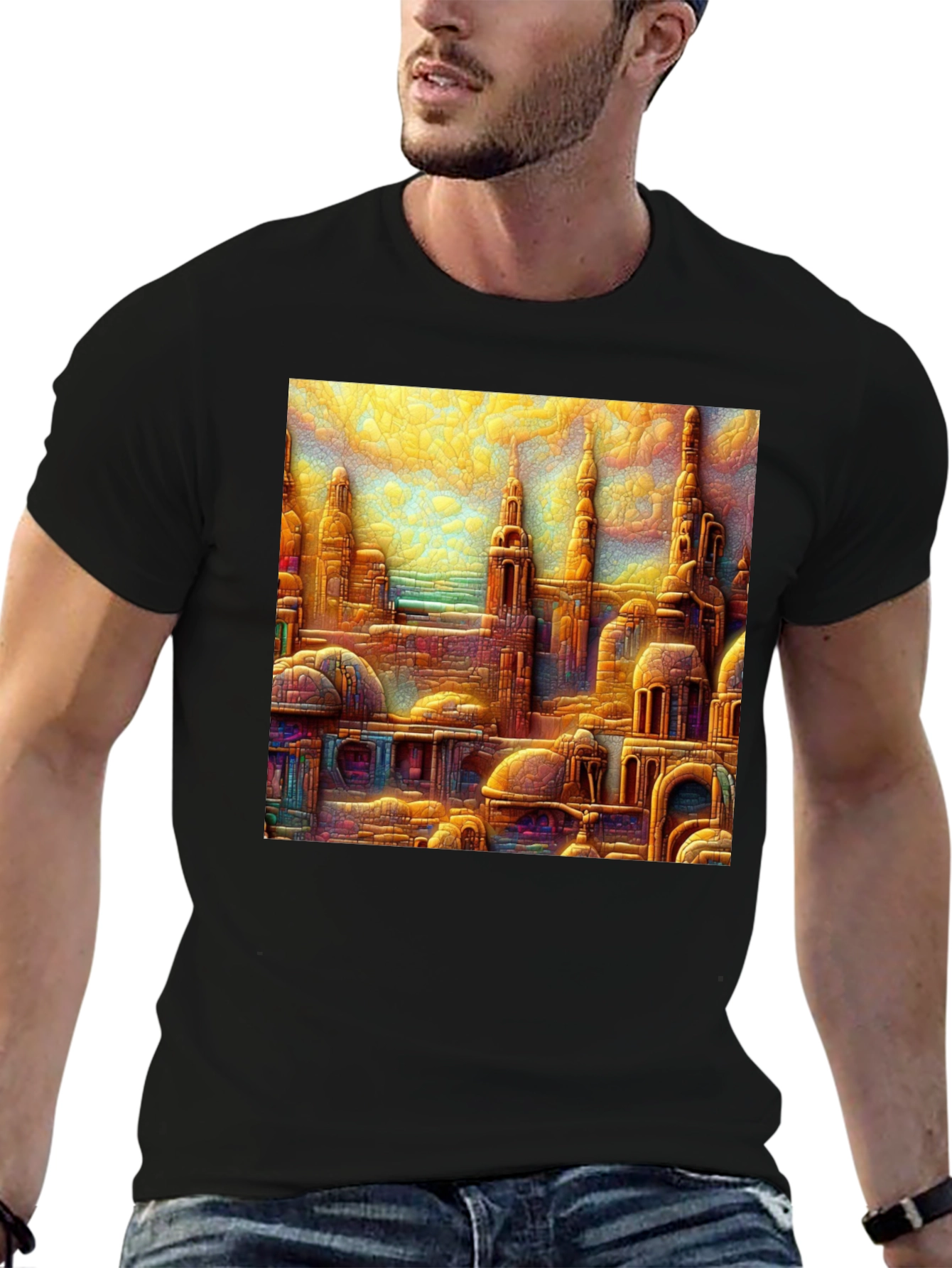 Cityscape Art Tee - Unique Design Comfortable Fit