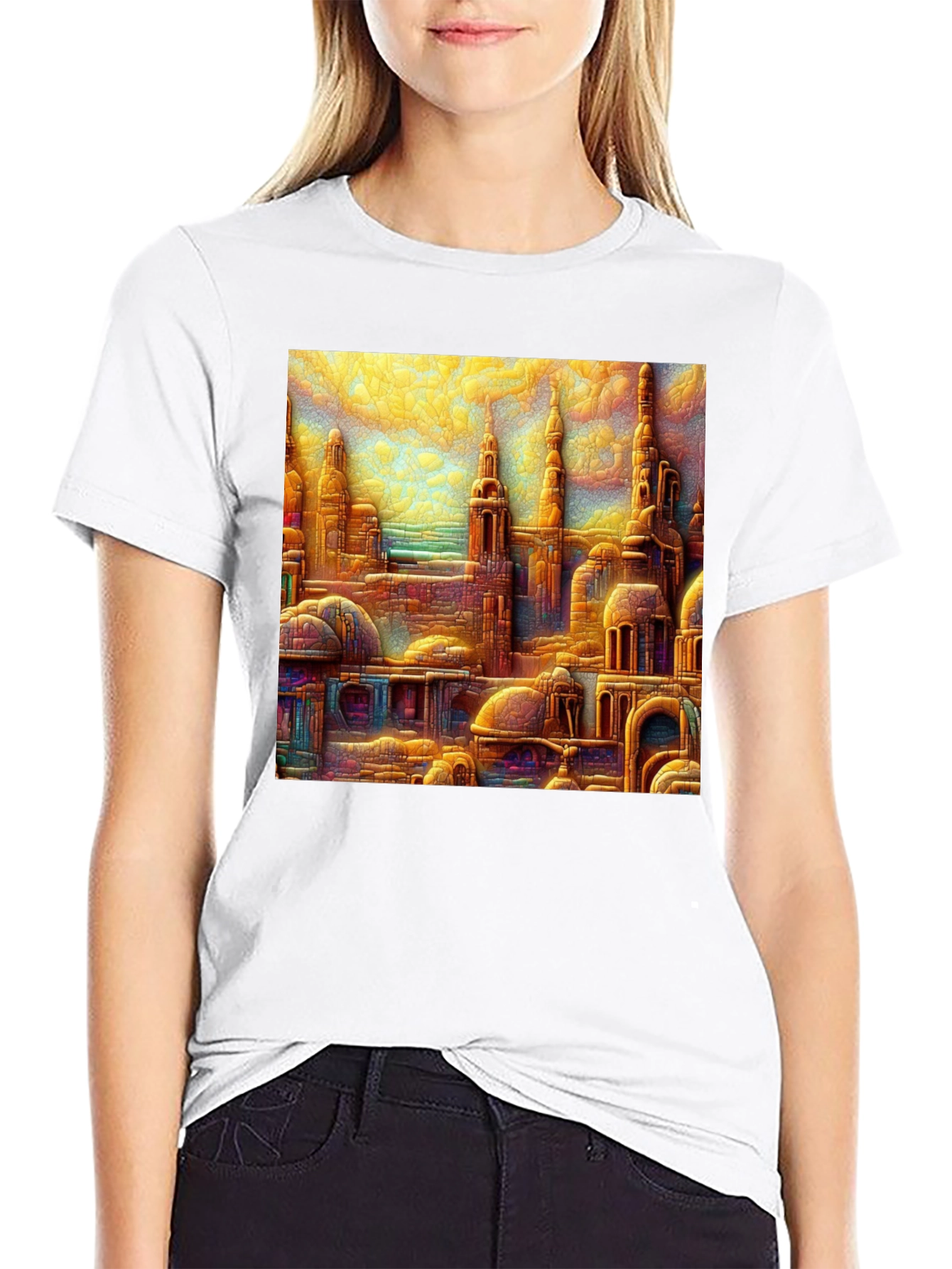 Cityscape Art Tee - Unique Design Comfortable Fit