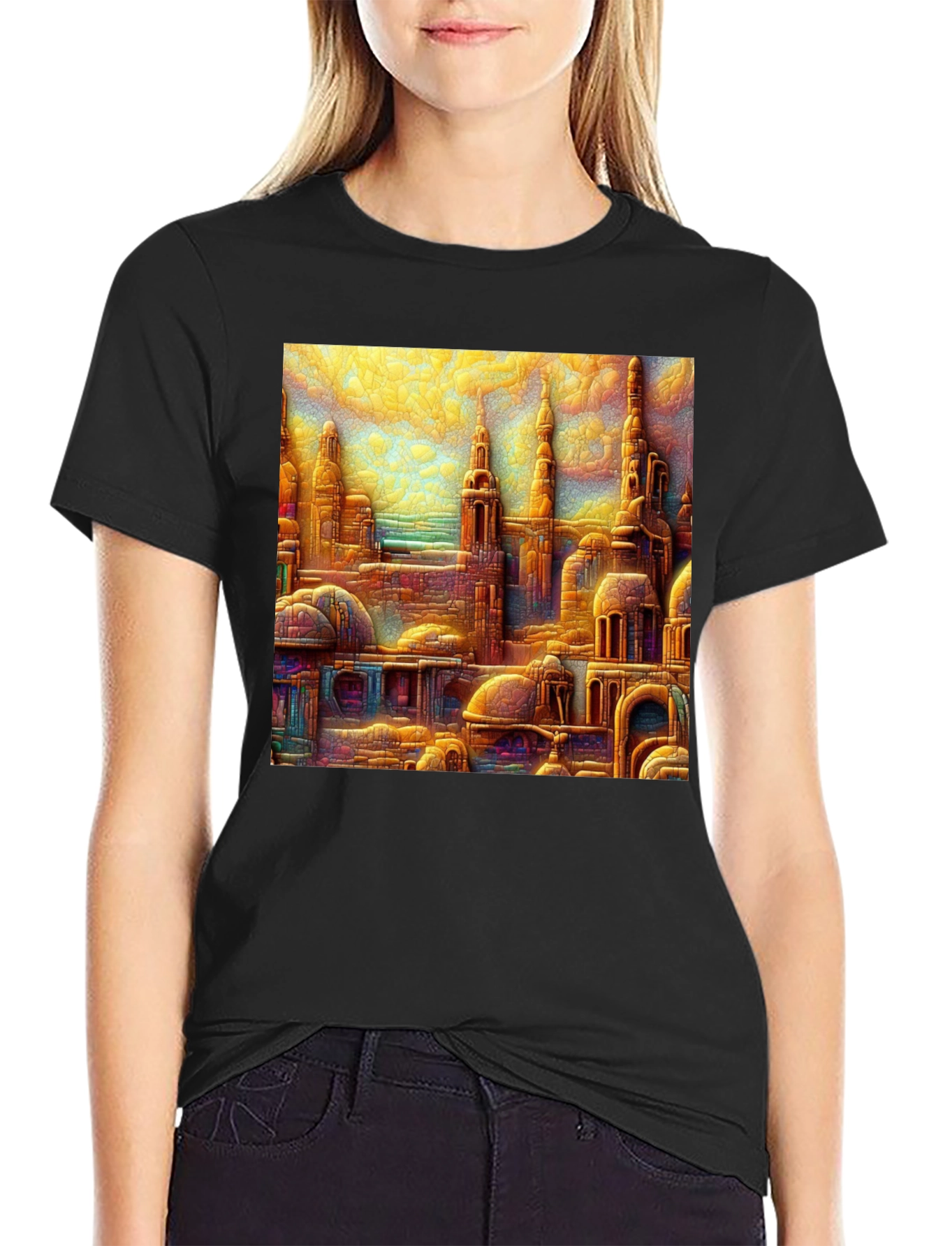 Cityscape Art Tee - Unique Design Comfortable Fit