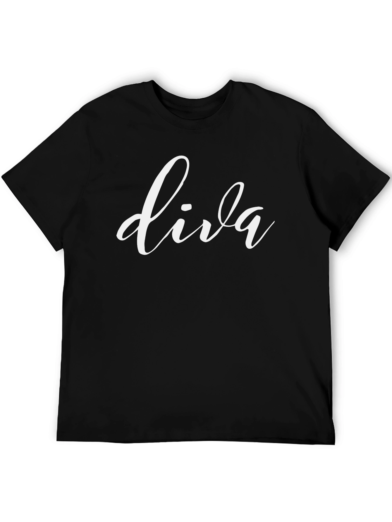 Diva Graphic Print Tee - Black