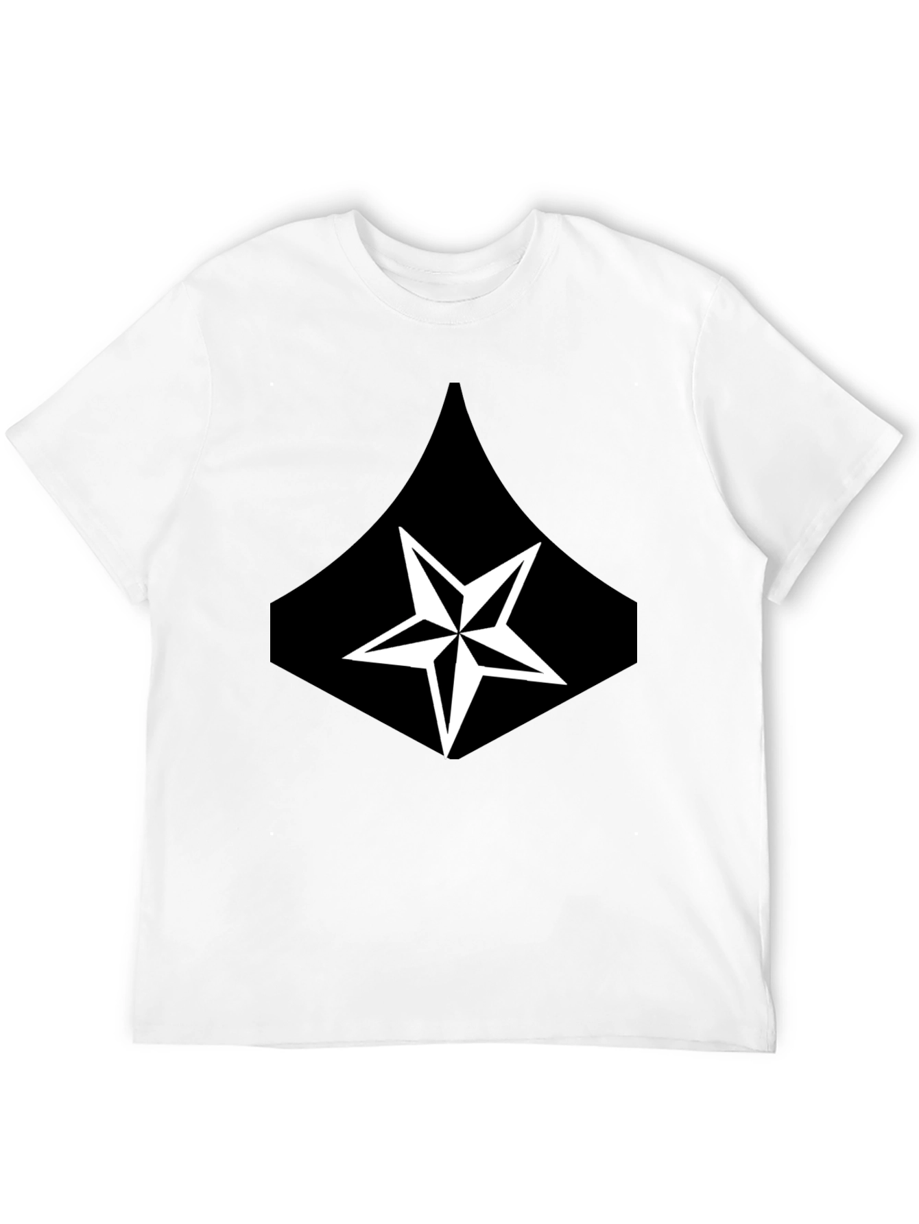 Star Graphic Black T-Shirt - Casual Mens Tee