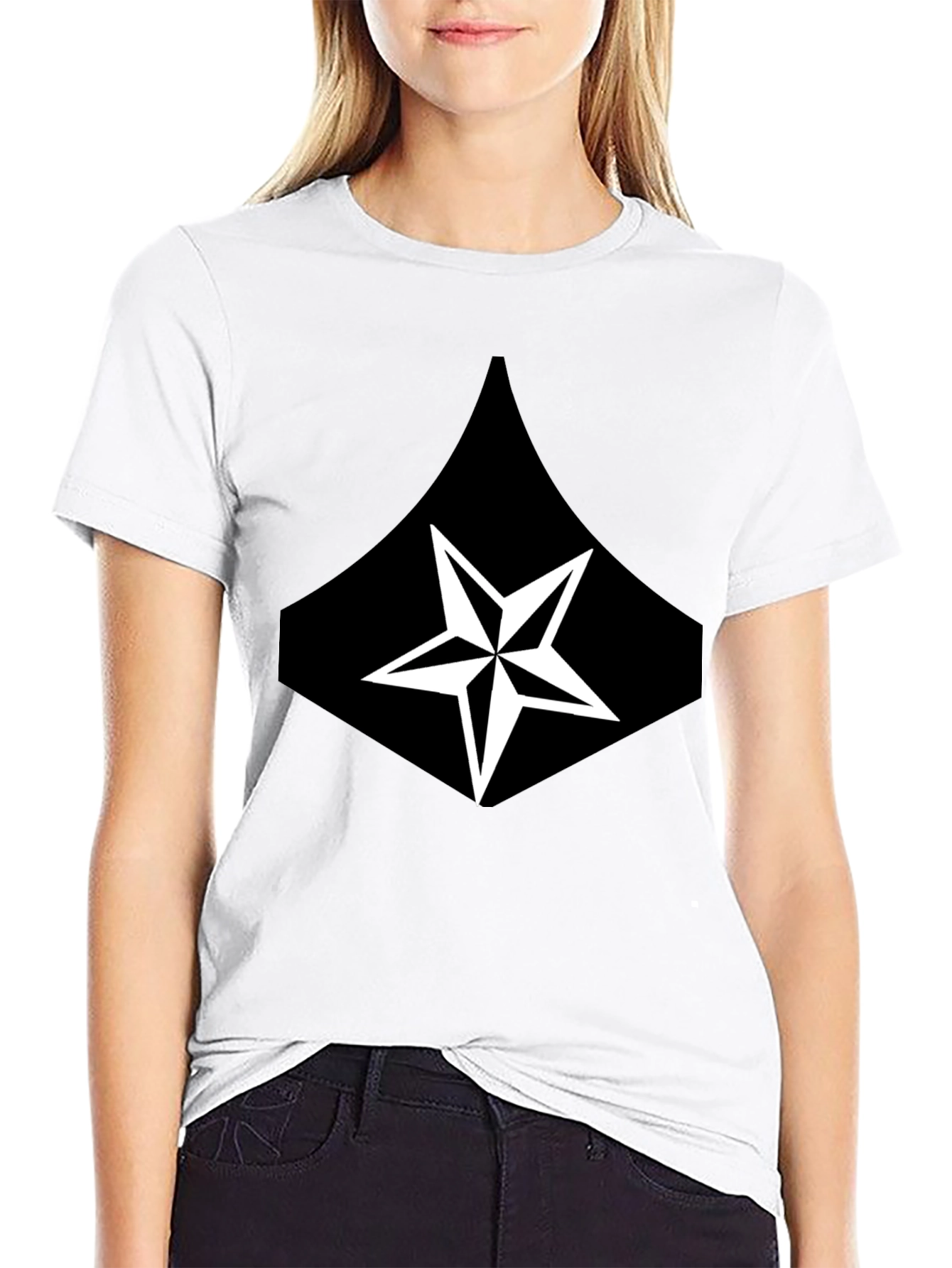Star Graphic Black T-Shirt - Casual Mens Tee