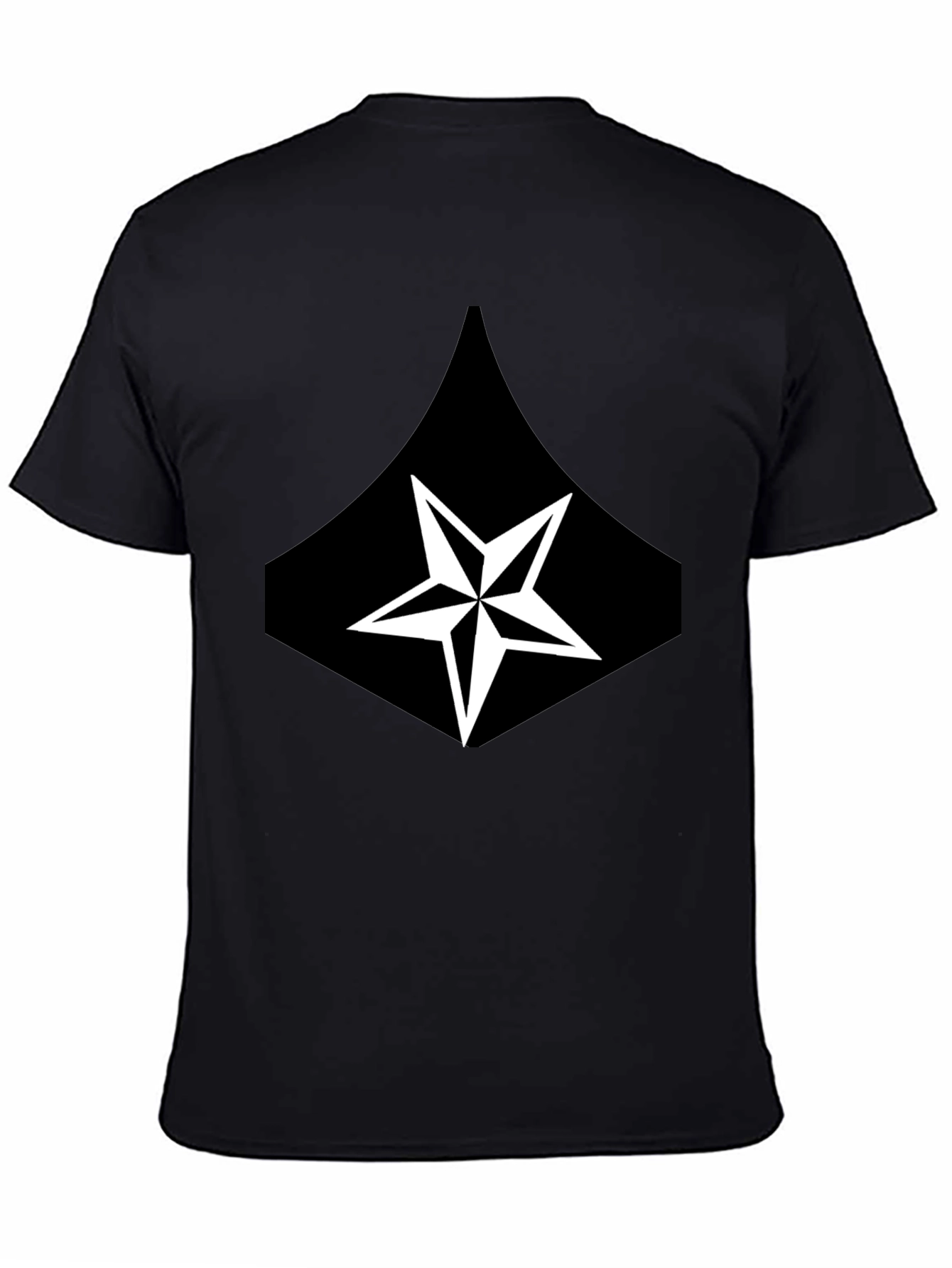 Star Graphic Black T-Shirt - Casual Mens Tee