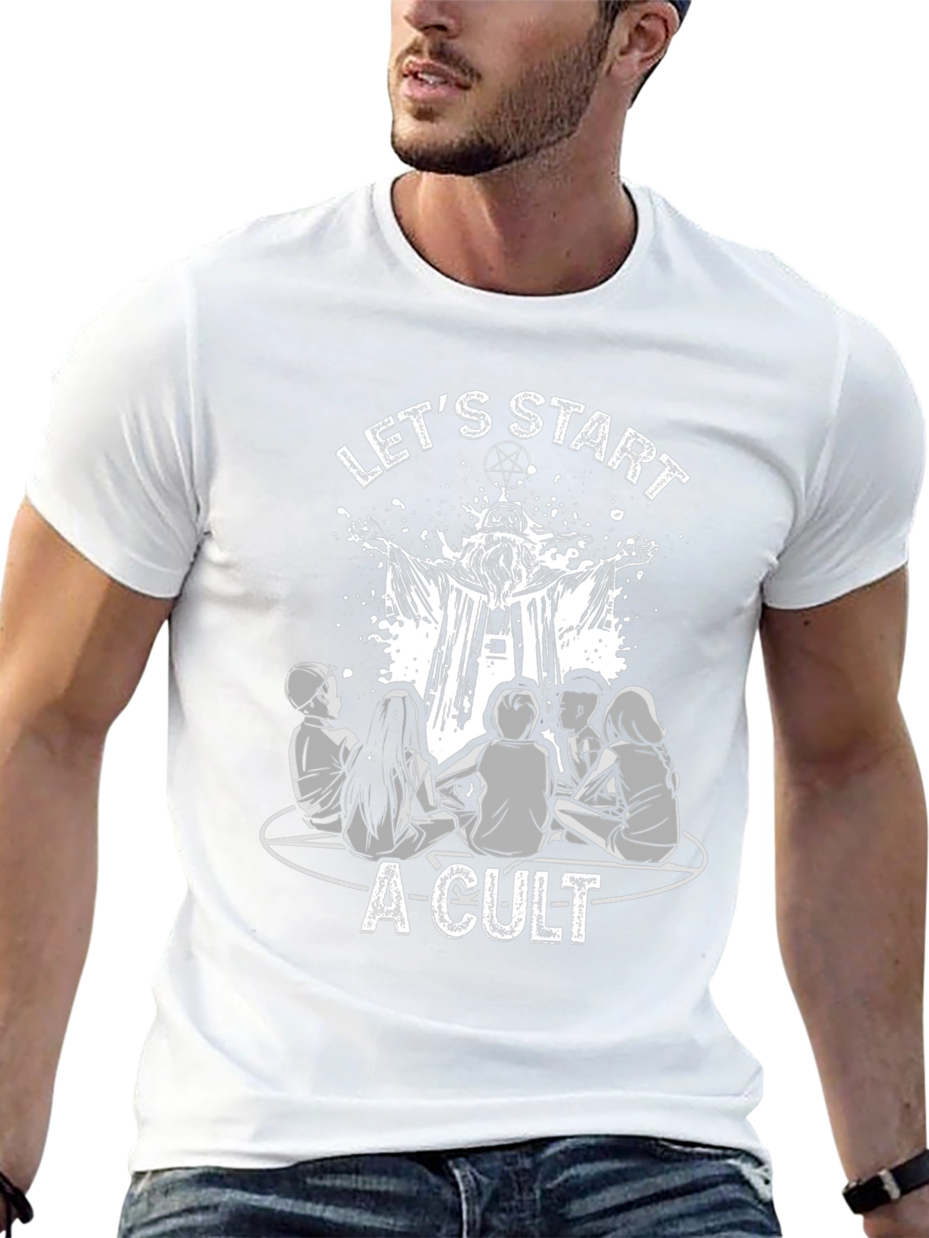 Lets Start a Cult Graphic Tee