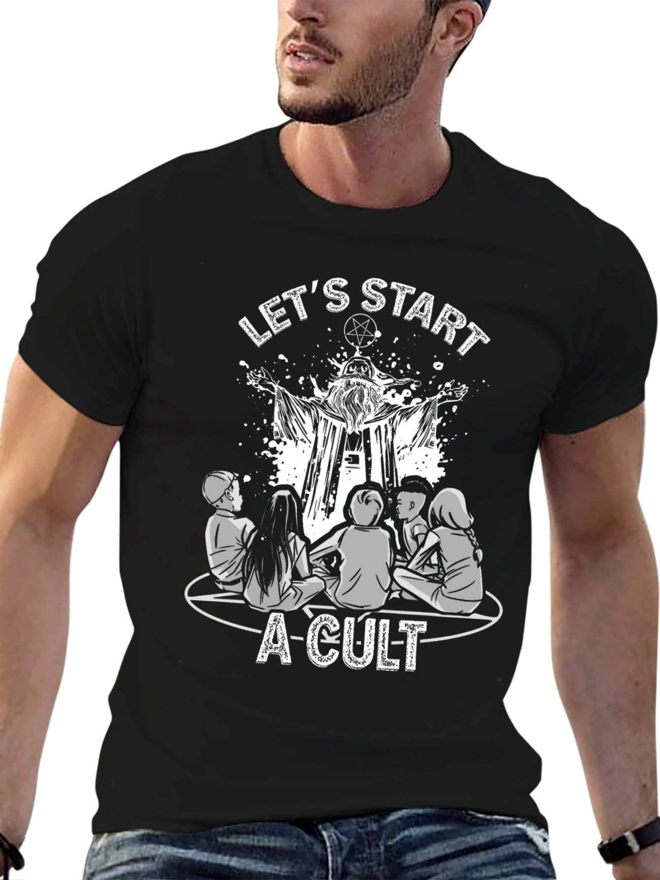 Lets Start a Cult Graphic Tee