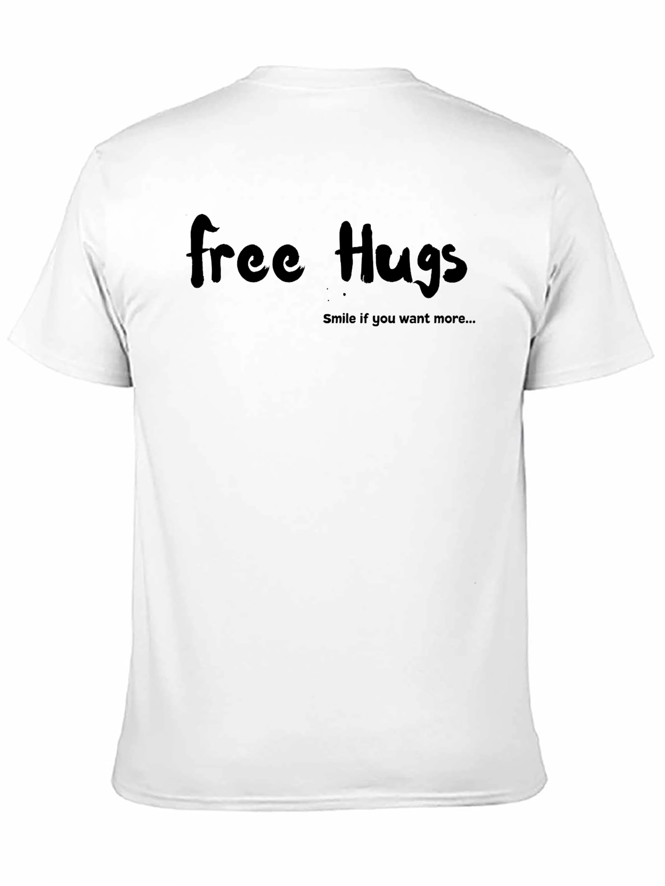 Free Hugs Graphic Tee - Black T-Shirt
