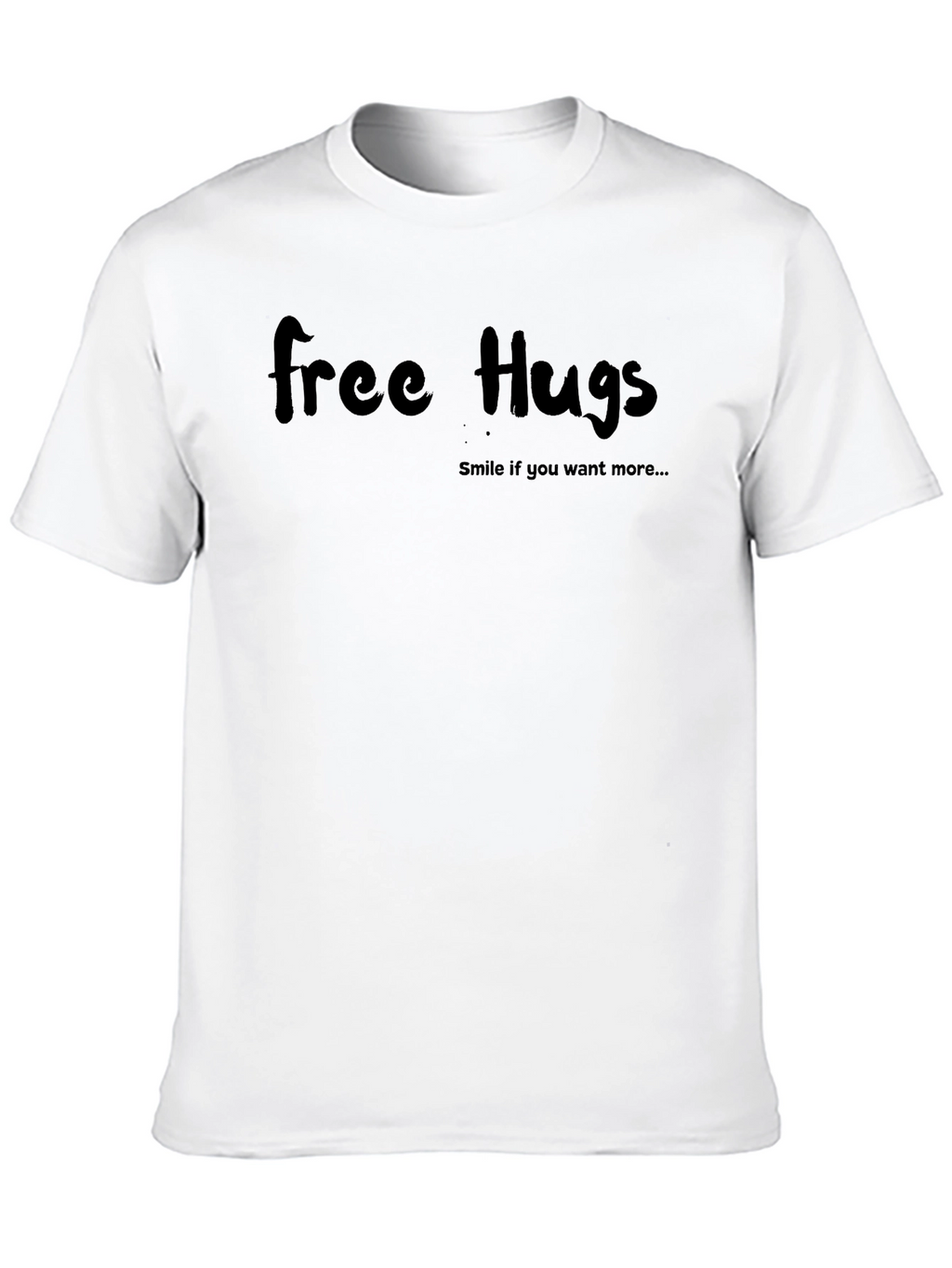 Free Hugs Graphic Tee - Black T-Shirt