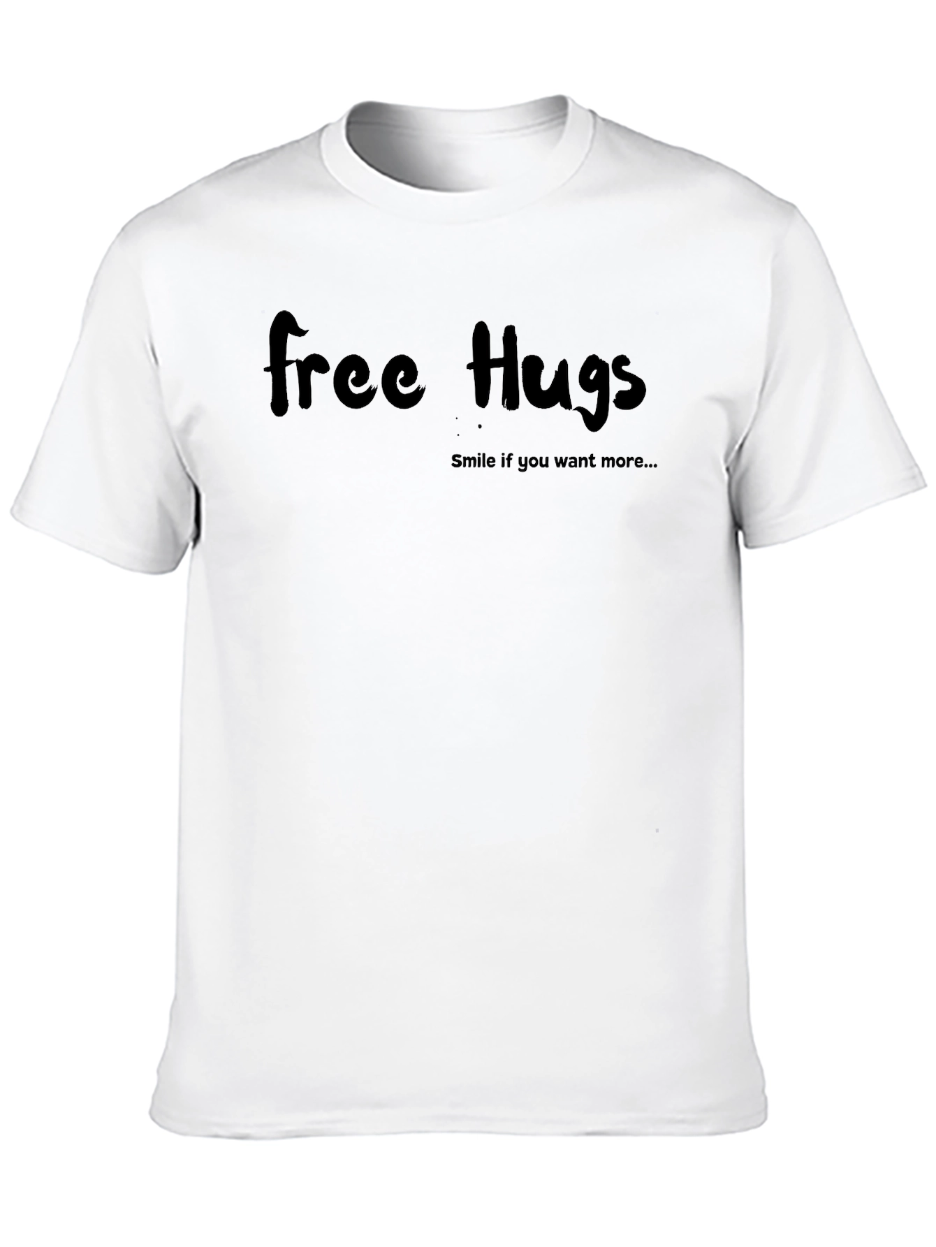 Free Hugs Graphic Tee - Black T-Shirt