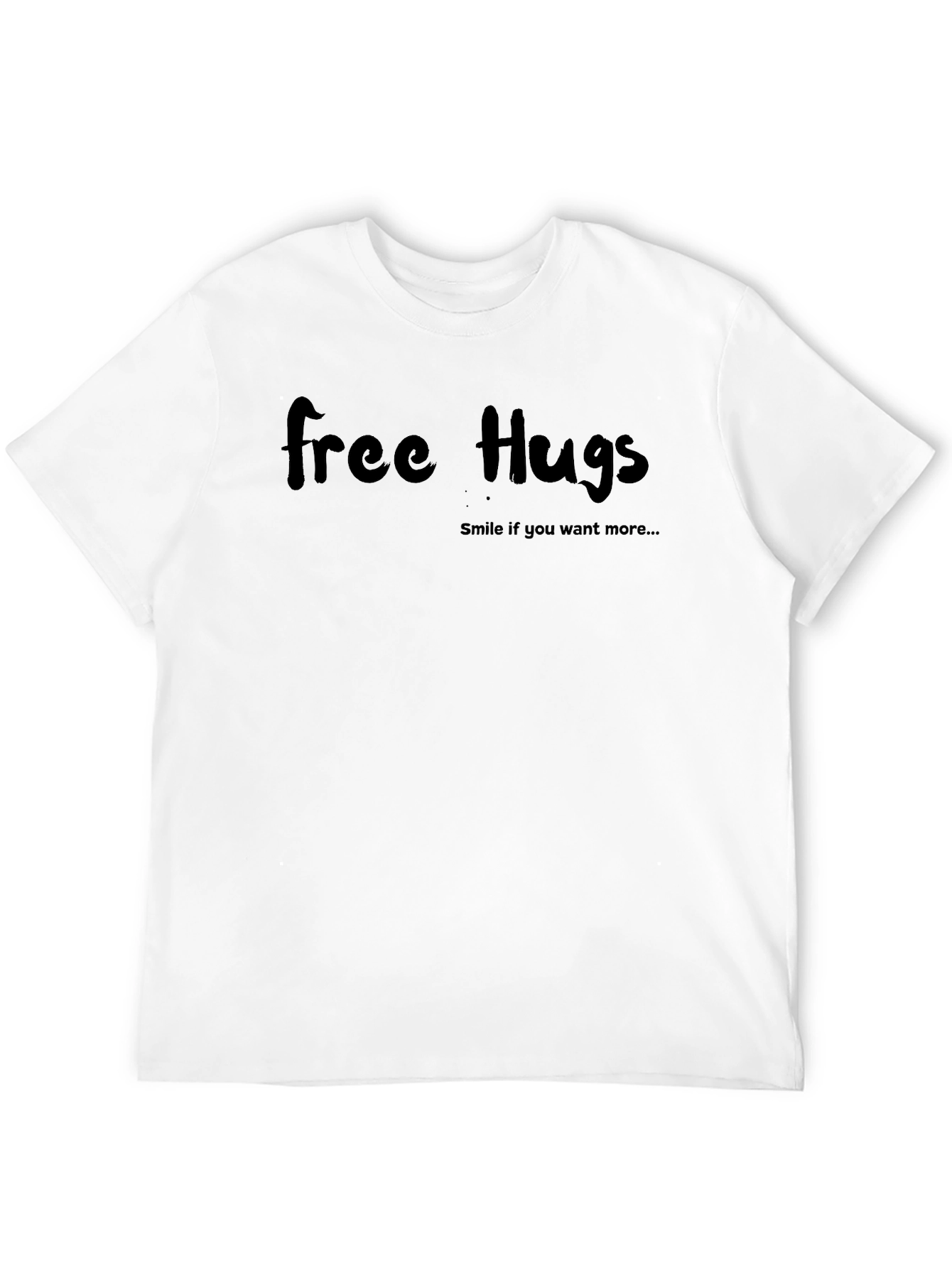 Free Hugs Graphic Tee - Black T-Shirt
