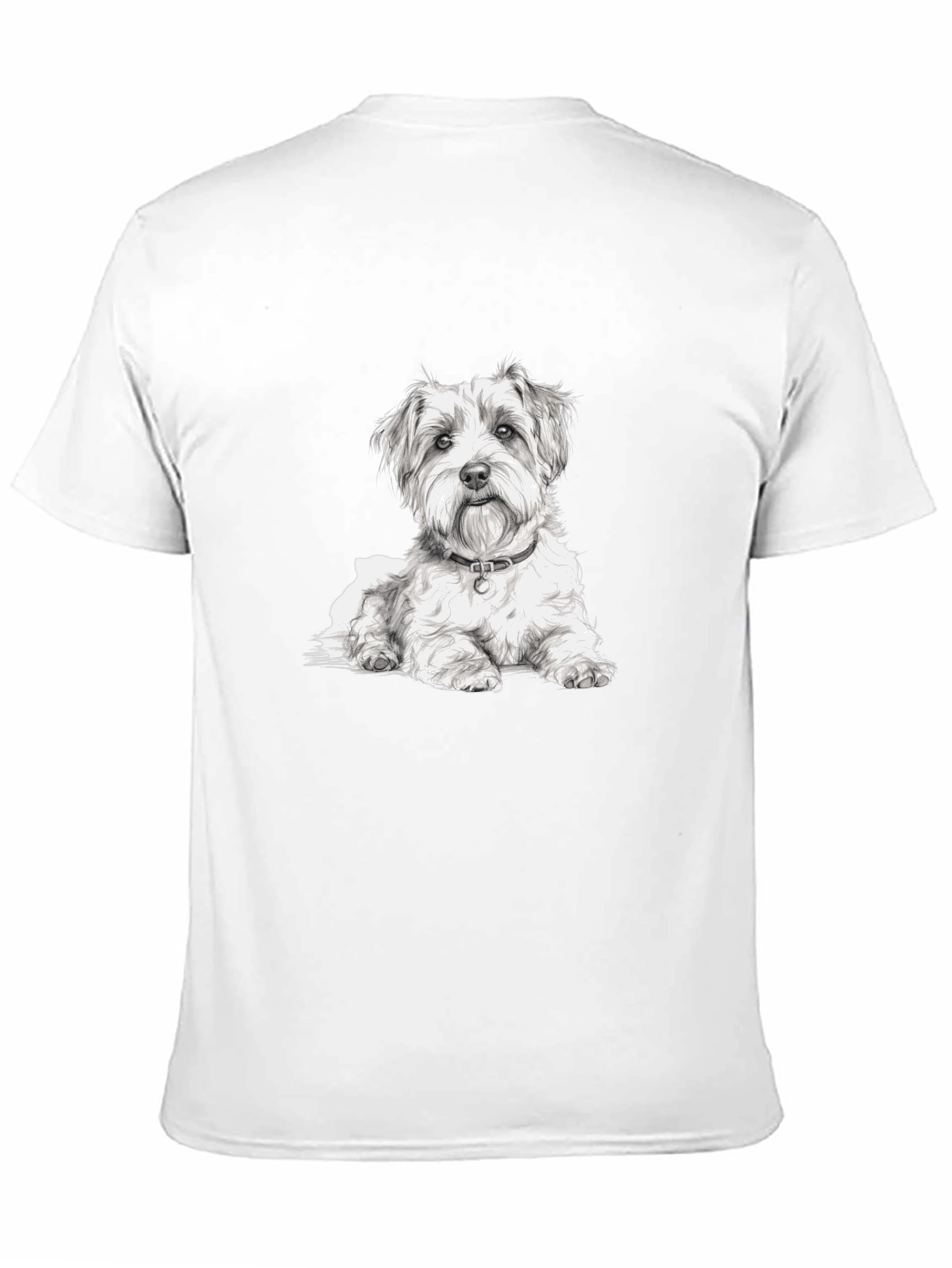 Dog Graphic Black Tee - Casual Wear