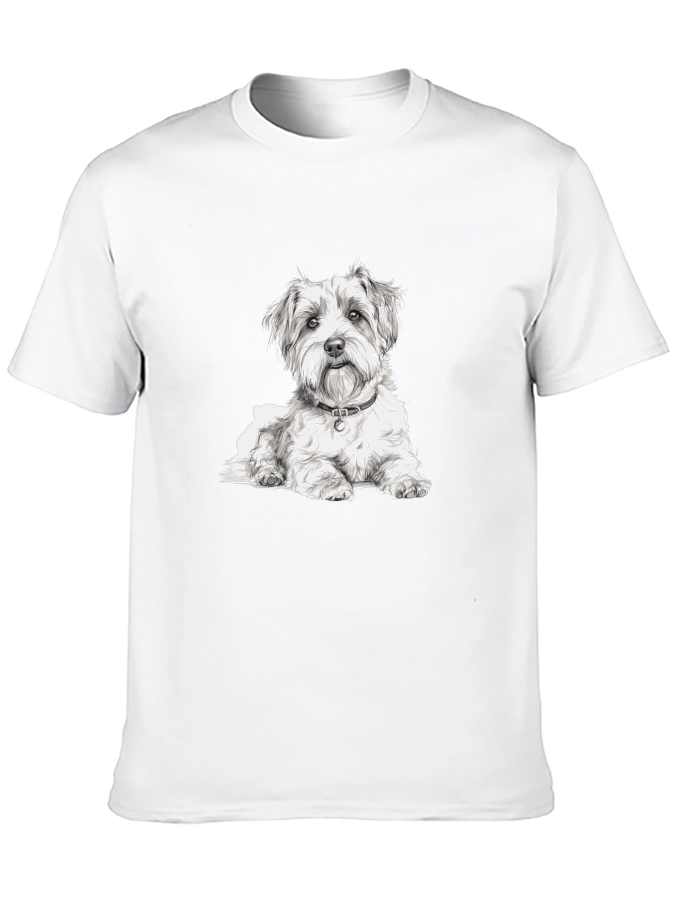 Dog Graphic Black Tee - Casual Wear