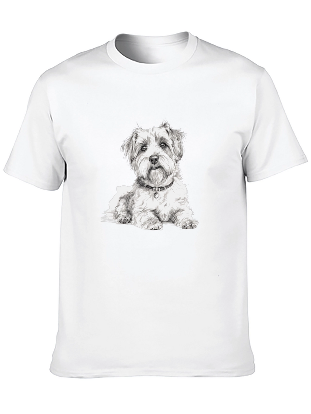 Dog Graphic Black Tee - Casual Wear