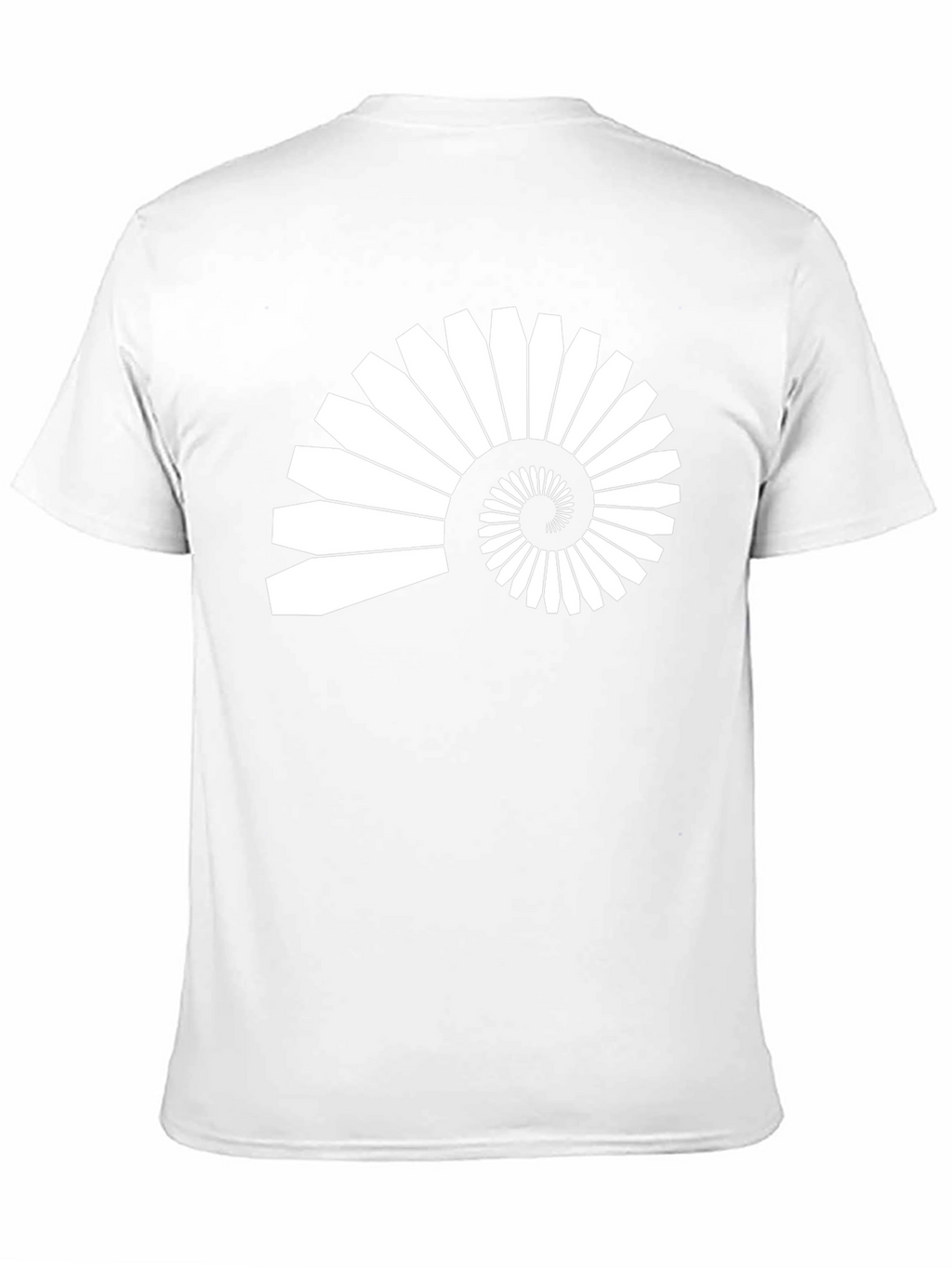 Abstract Nautilus Spiral Graphic T-Shirt