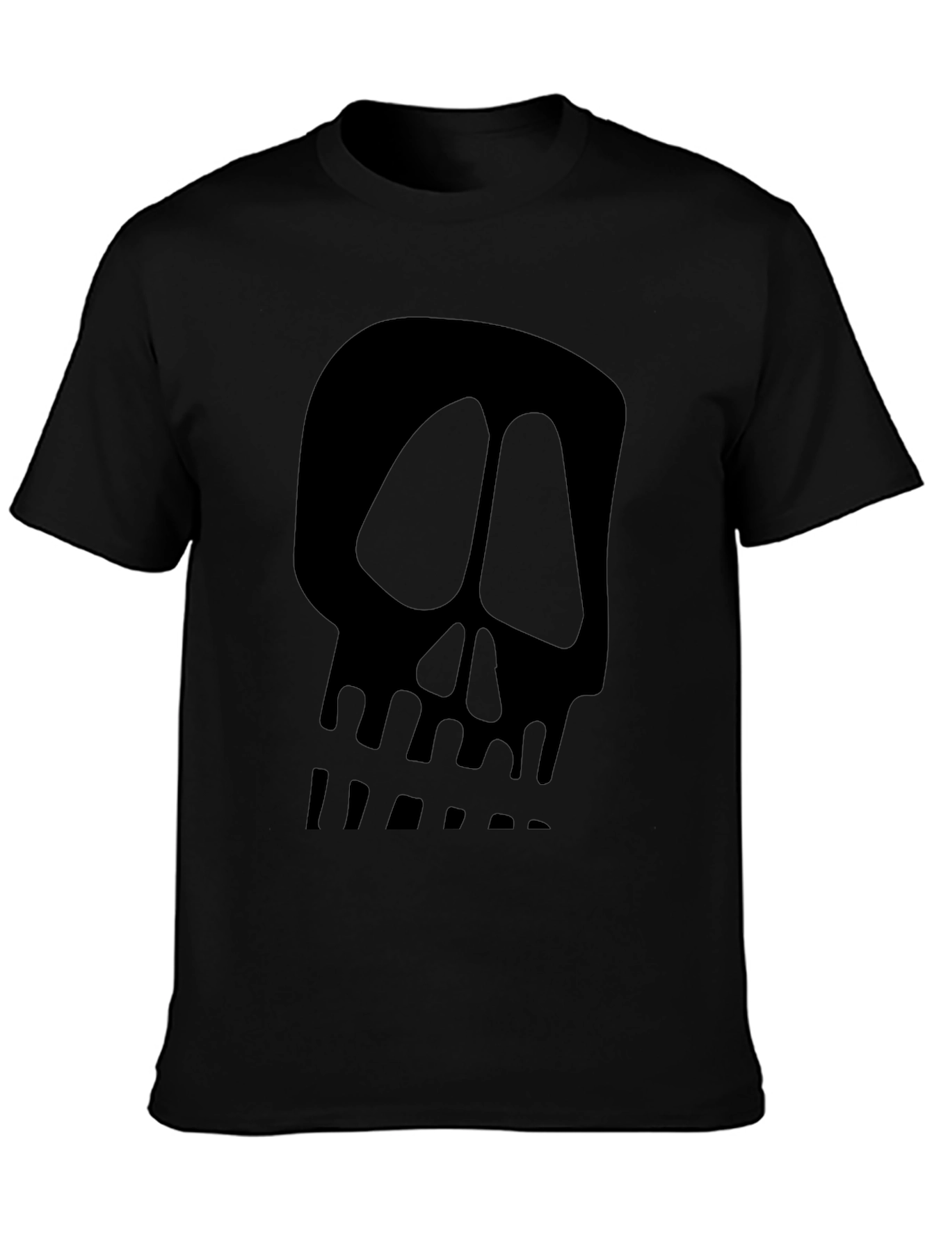 Skull Graphic Black T-Shirt - Cool Casual Tee