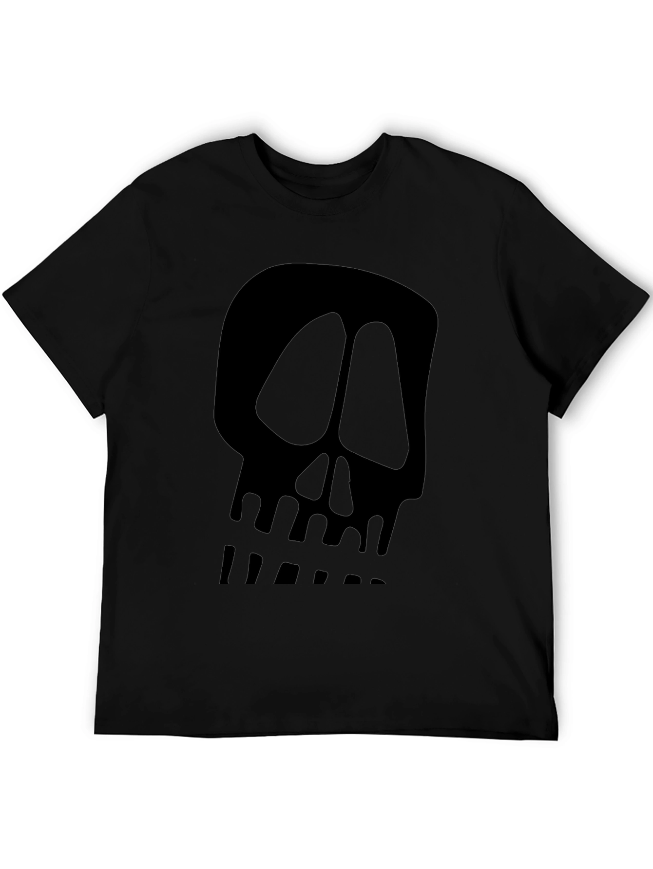 Skull Graphic Black T-Shirt - Cool Casual Tee
