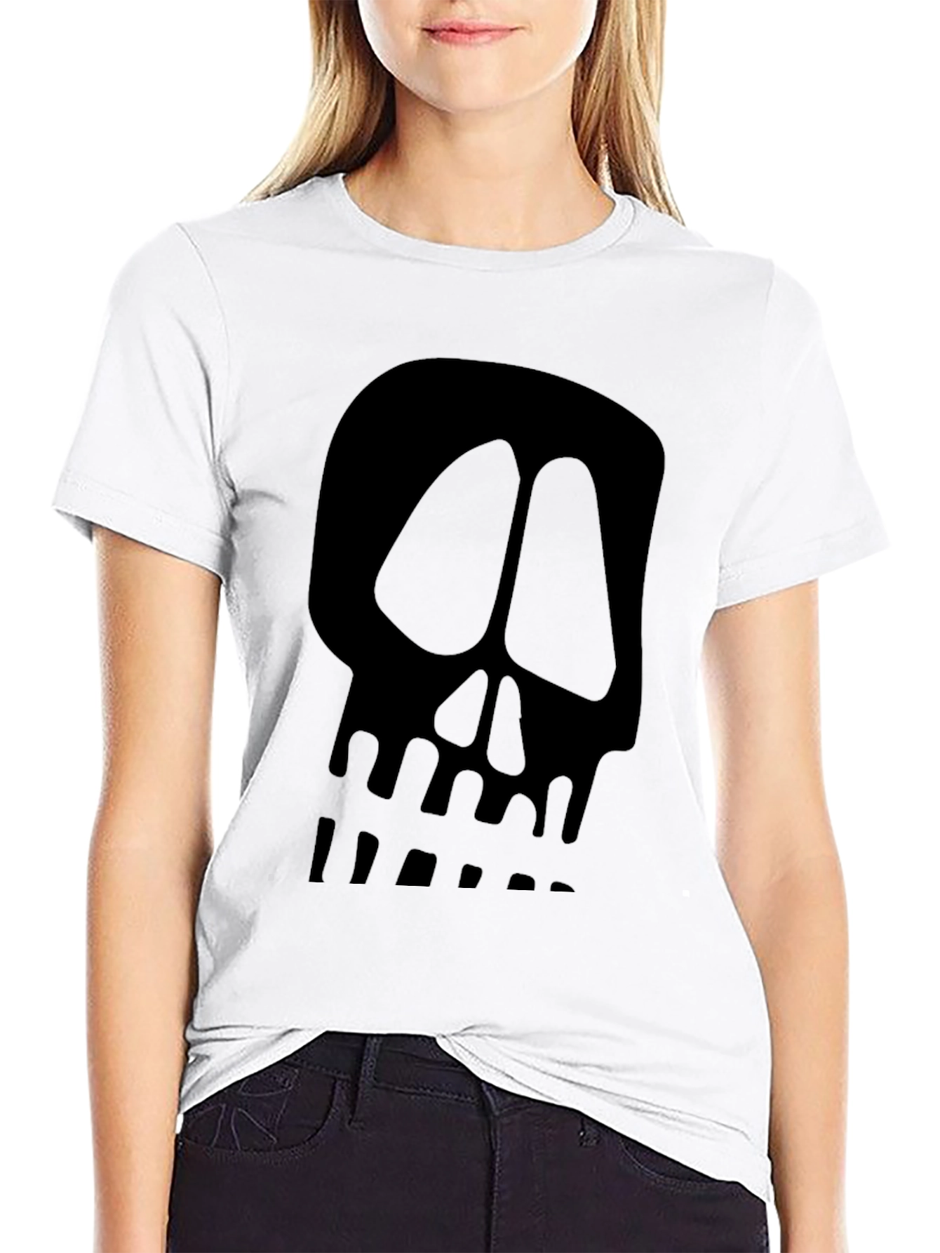 Skull Graphic Black T-Shirt - Cool Casual Tee