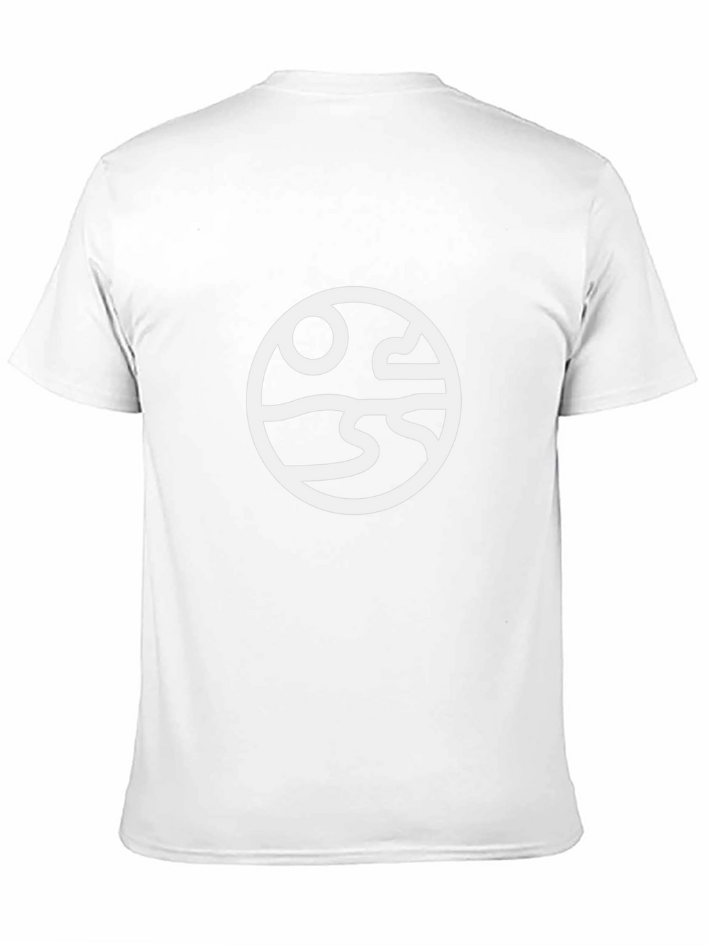 Abstract Landscape Graphic Tee - Black