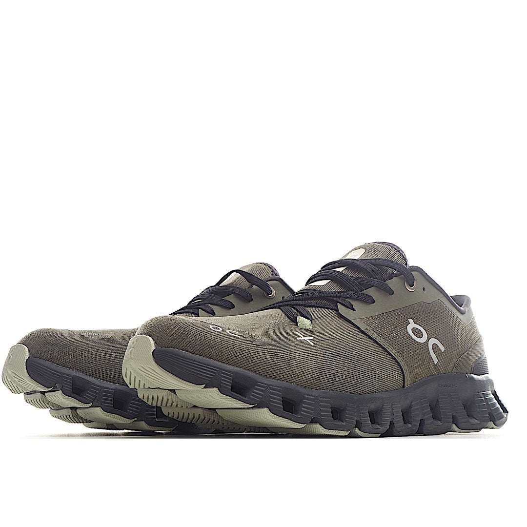 On Cloud X3 Running Shoes Army green