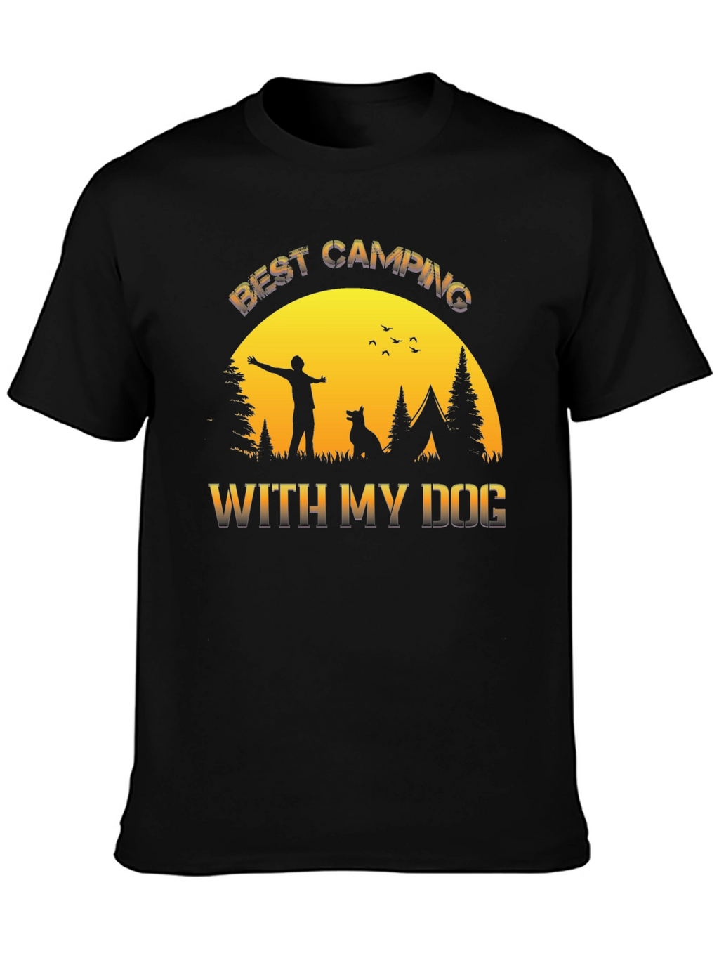 Best Camping With My Dog T-Shirt