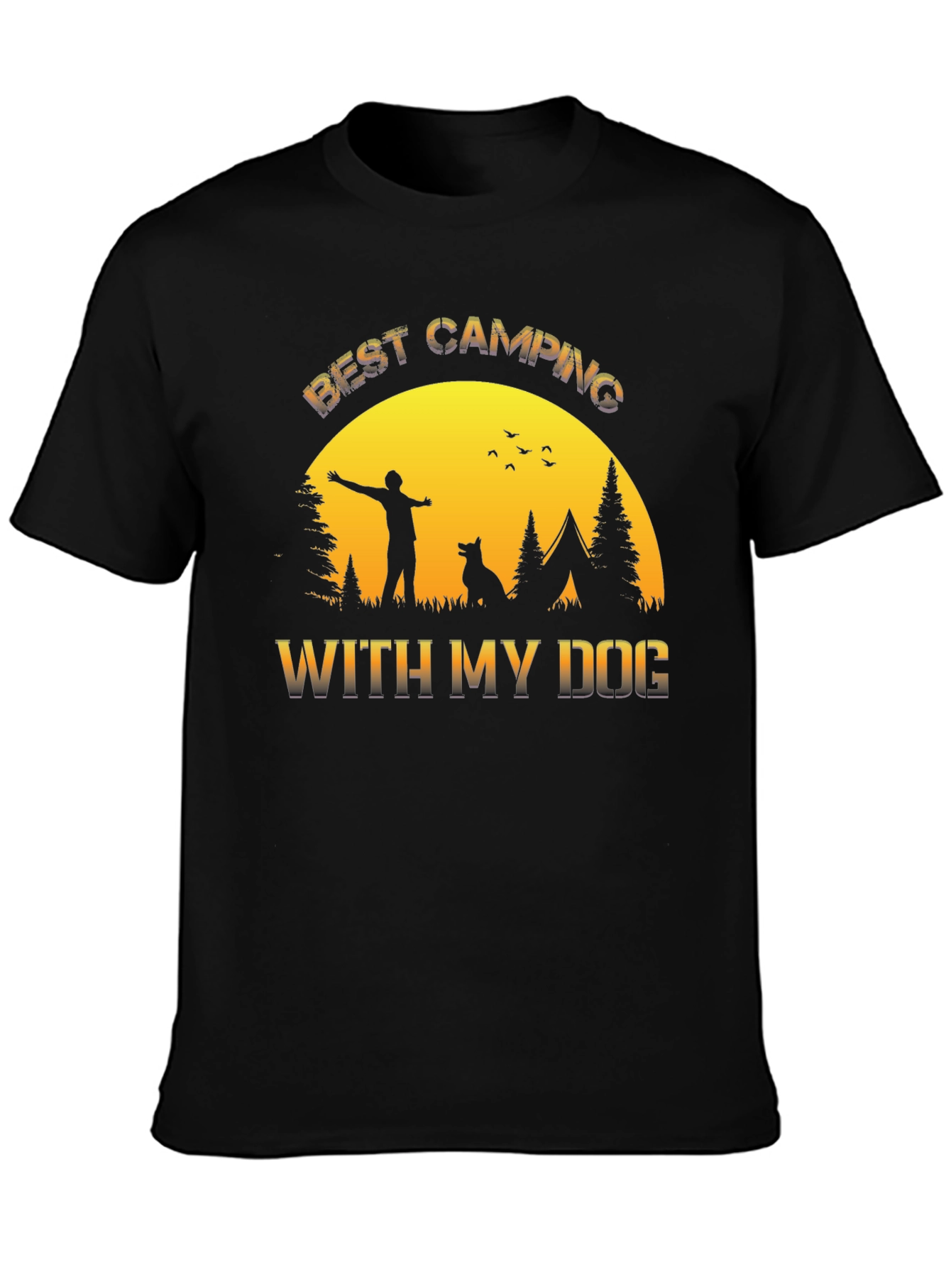Best Camping With My Dog T-Shirt