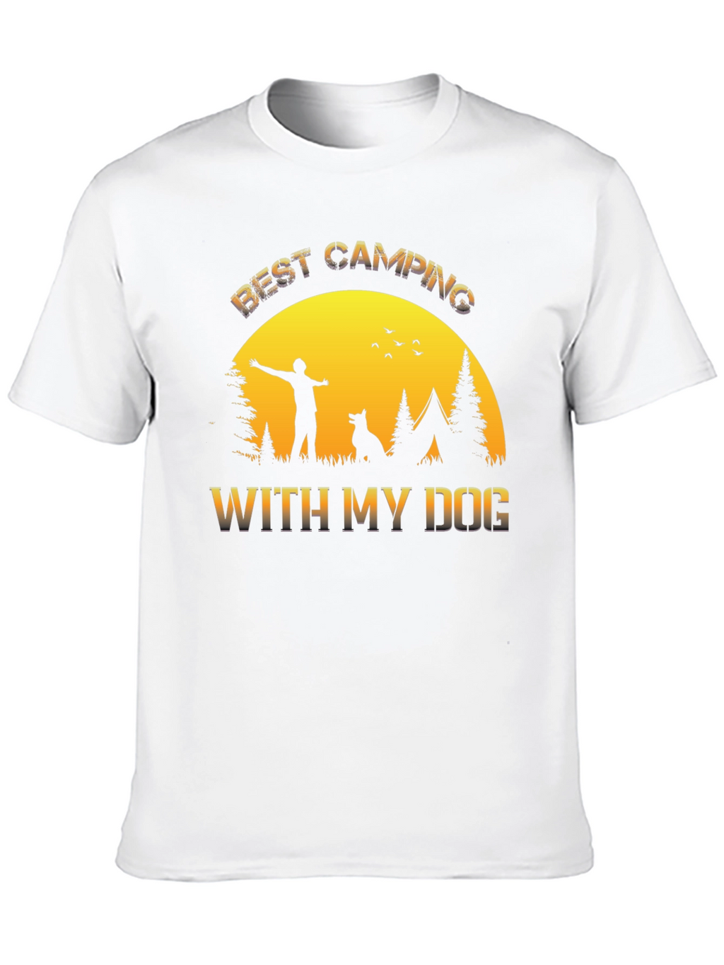 Best Camping With My Dog T-Shirt