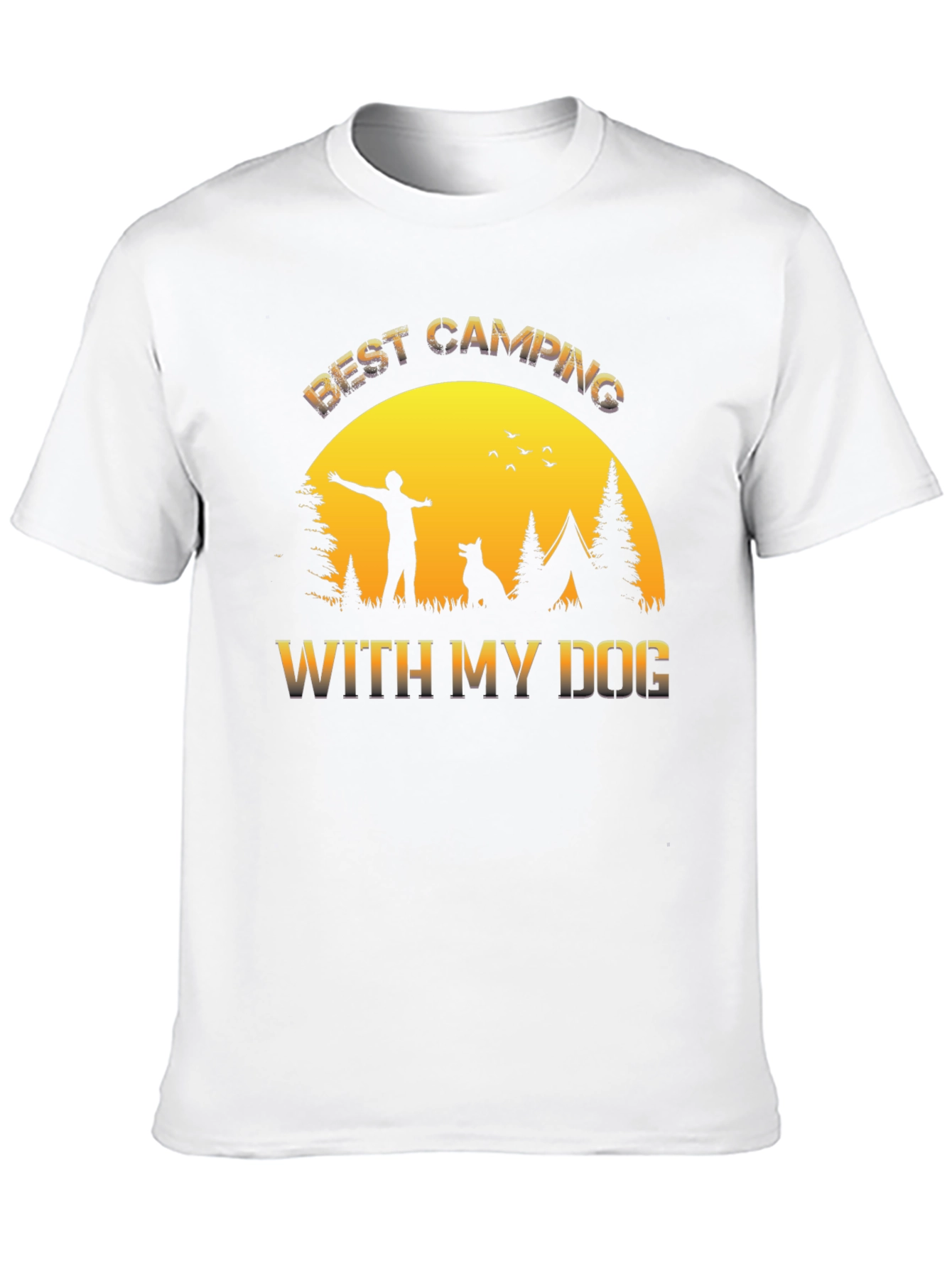 Best Camping With My Dog T-Shirt