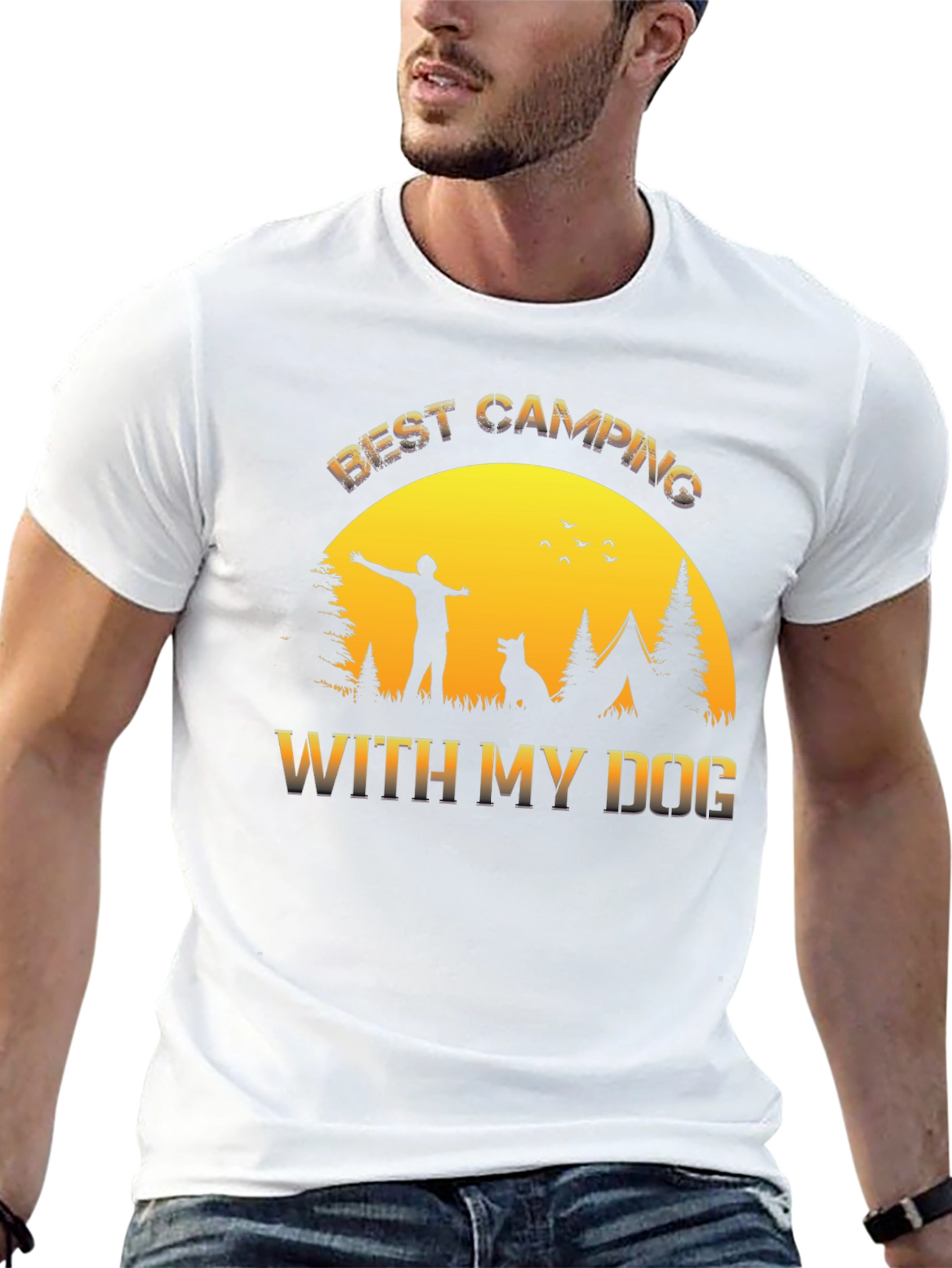 Best Camping With My Dog T-Shirt