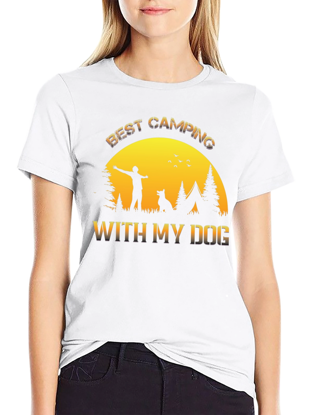 Best Camping With My Dog T-Shirt