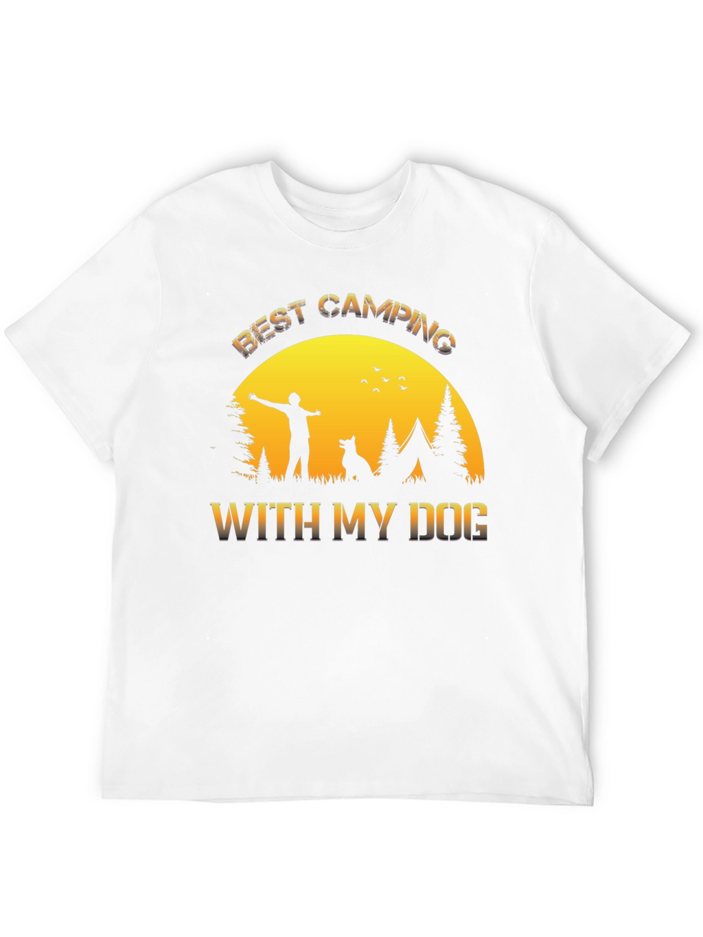 Best Camping With My Dog T-Shirt