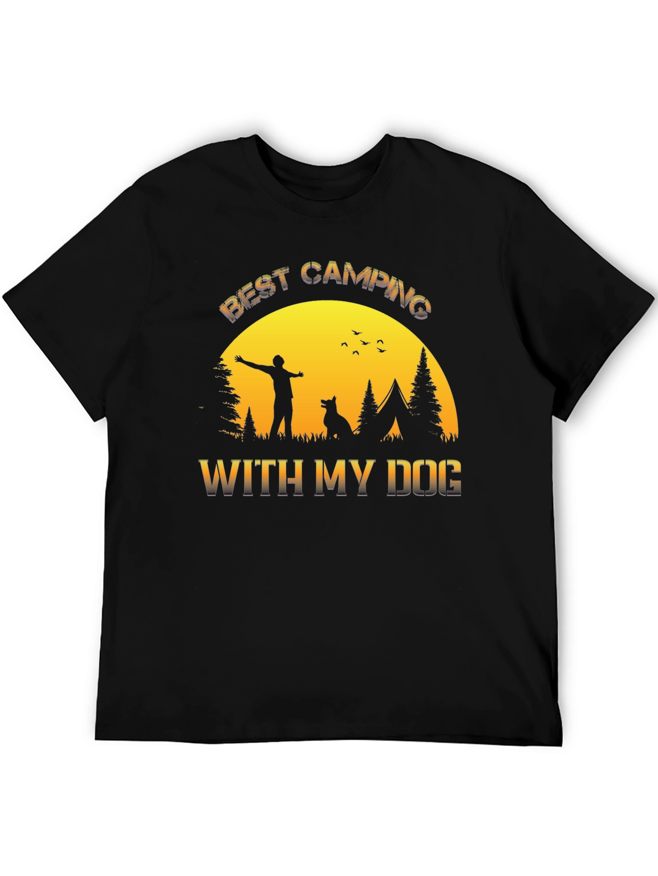 Best Camping With My Dog T-Shirt