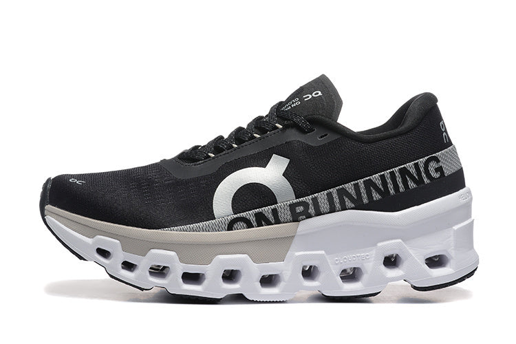 On M Cloudmonster Black/ Frost