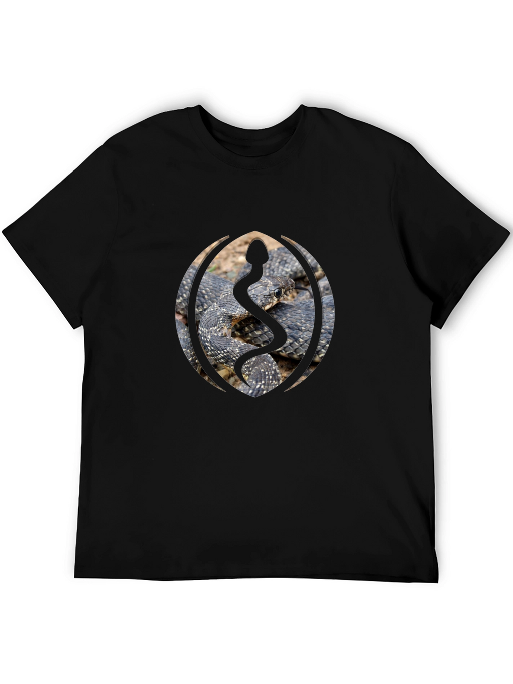 Snake Emblem Black Tee